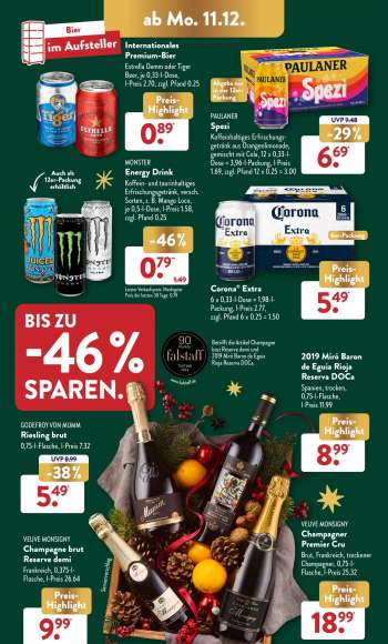 thumbnail - VEUVE MONSIGNY Champagne brut Reserve demi Frankreich, 0,375-l- Flasche, l-Preis 26.64
