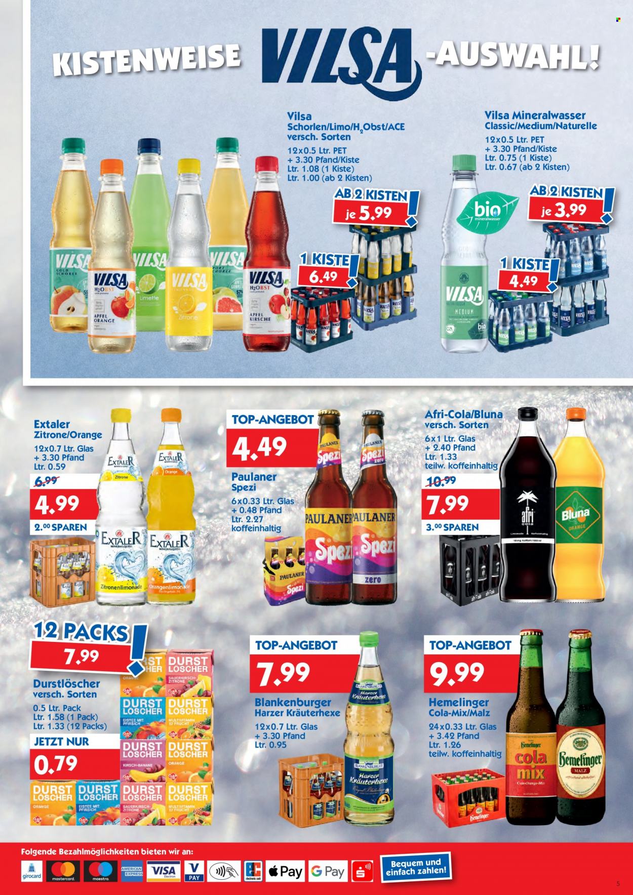 Hol'ab! Getränkemarkt Prospekte  - 4.12.2023 - 9.12.2023. Seite 5