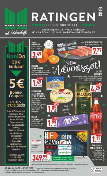 Prospekte Marktkauf - 4.12.2023 - 9.12.2023.