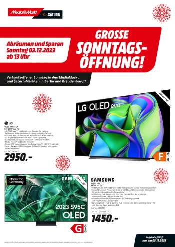 Prospekte MediaMarkt - 3.12.2023 - 3.12.2023.