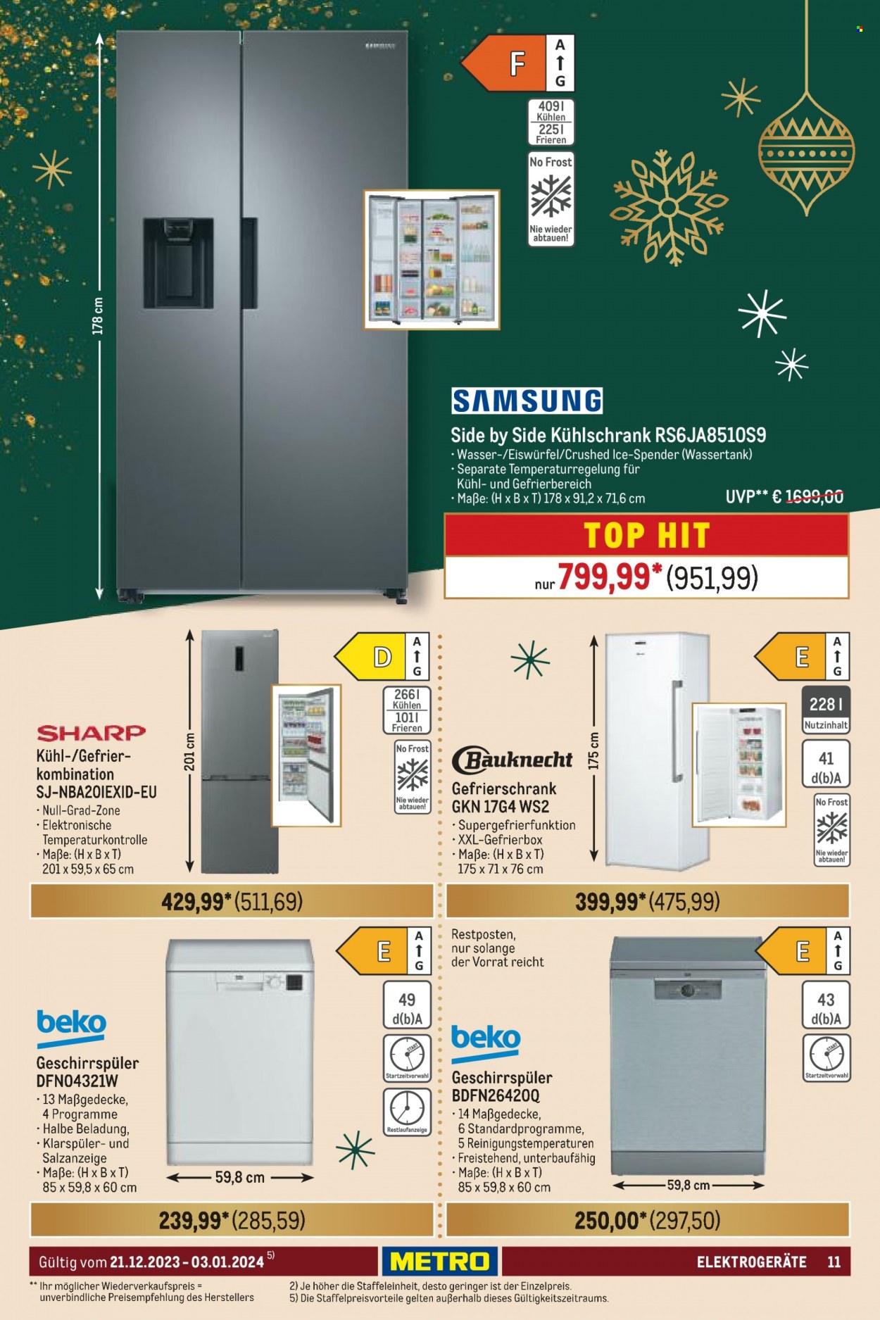 Metro Prospekte  - 21.12.2023 - 3.01.2024. Seite 11