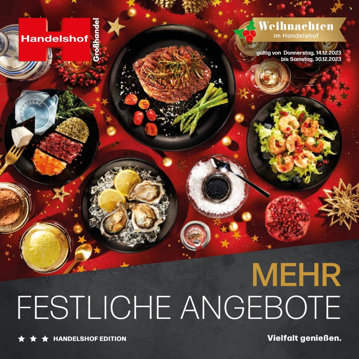 Handelshof Prospekte  - 14.12.2023 - 30.12.2023. Seite 1