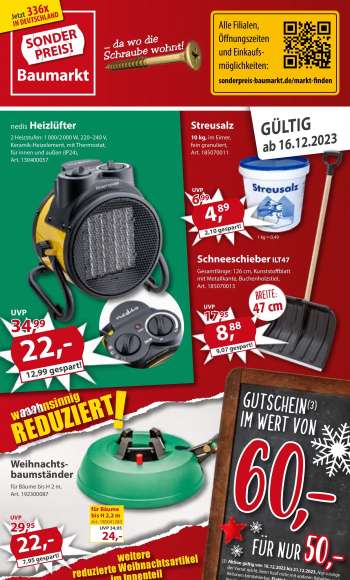 Prospekte Sonderpreis-Baumarkt - 16.12.2023 - 22.12.2023.