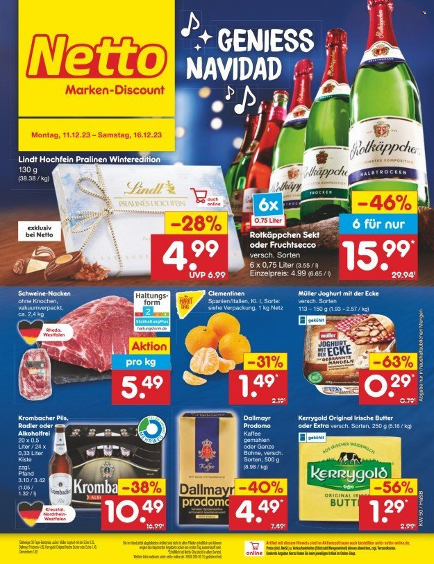Netto Marken-Discount Prospekte  - 11.12.2023 - 16.12.2023. Seite 1