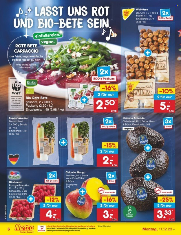 Netto Marken-Discount Prospekte  - 11.12.2023 - 16.12.2023. Seite 6