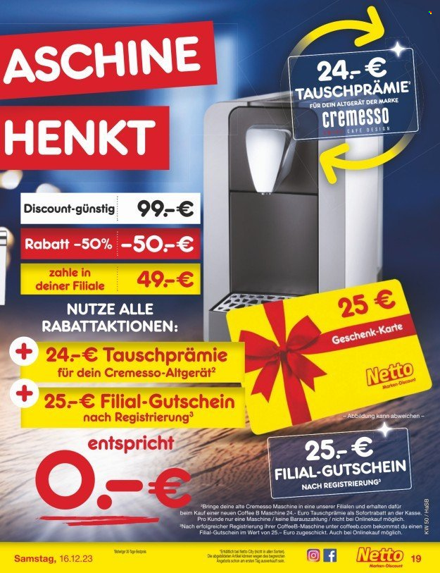 Netto Marken-Discount Prospekte  - 11.12.2023 - 16.12.2023. Seite 19