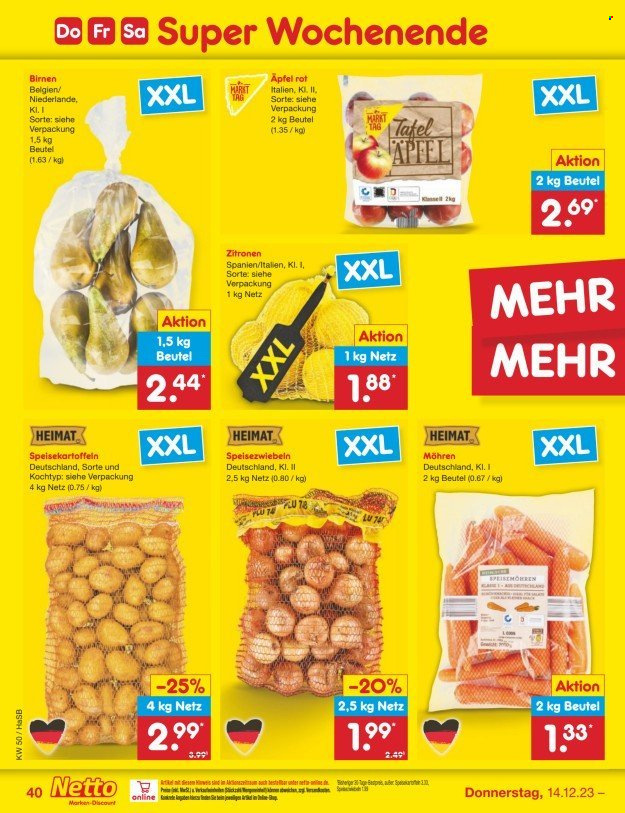 Netto Marken-Discount Prospekte  - 11.12.2023 - 16.12.2023. Seite 42