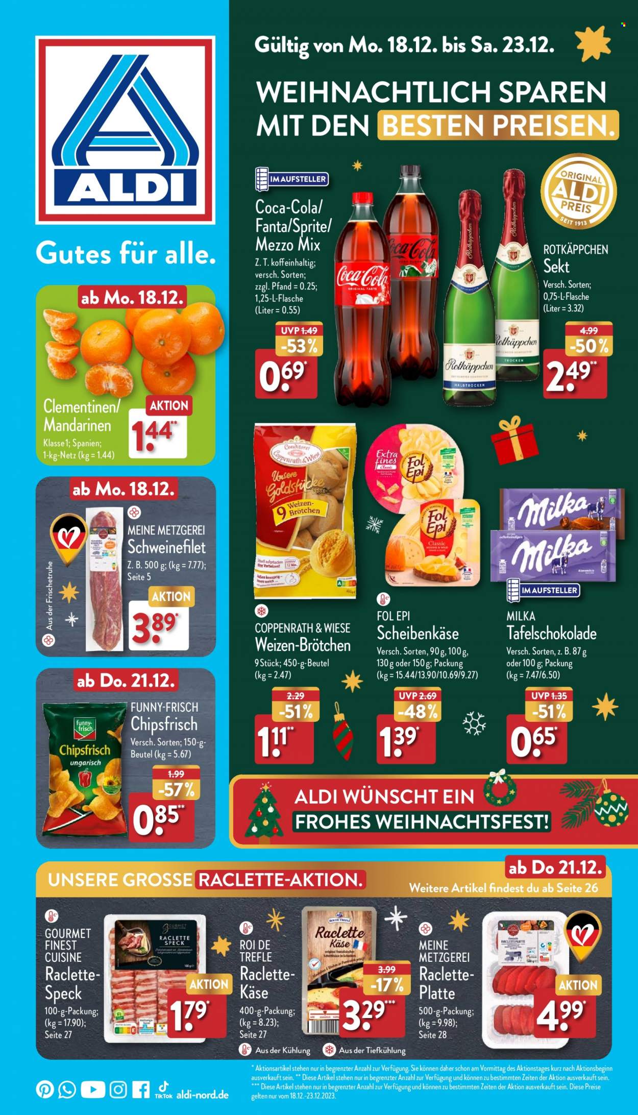 ALDI Nord Prospekte  - 18.12.2023 - 23.12.2023. Seite 1