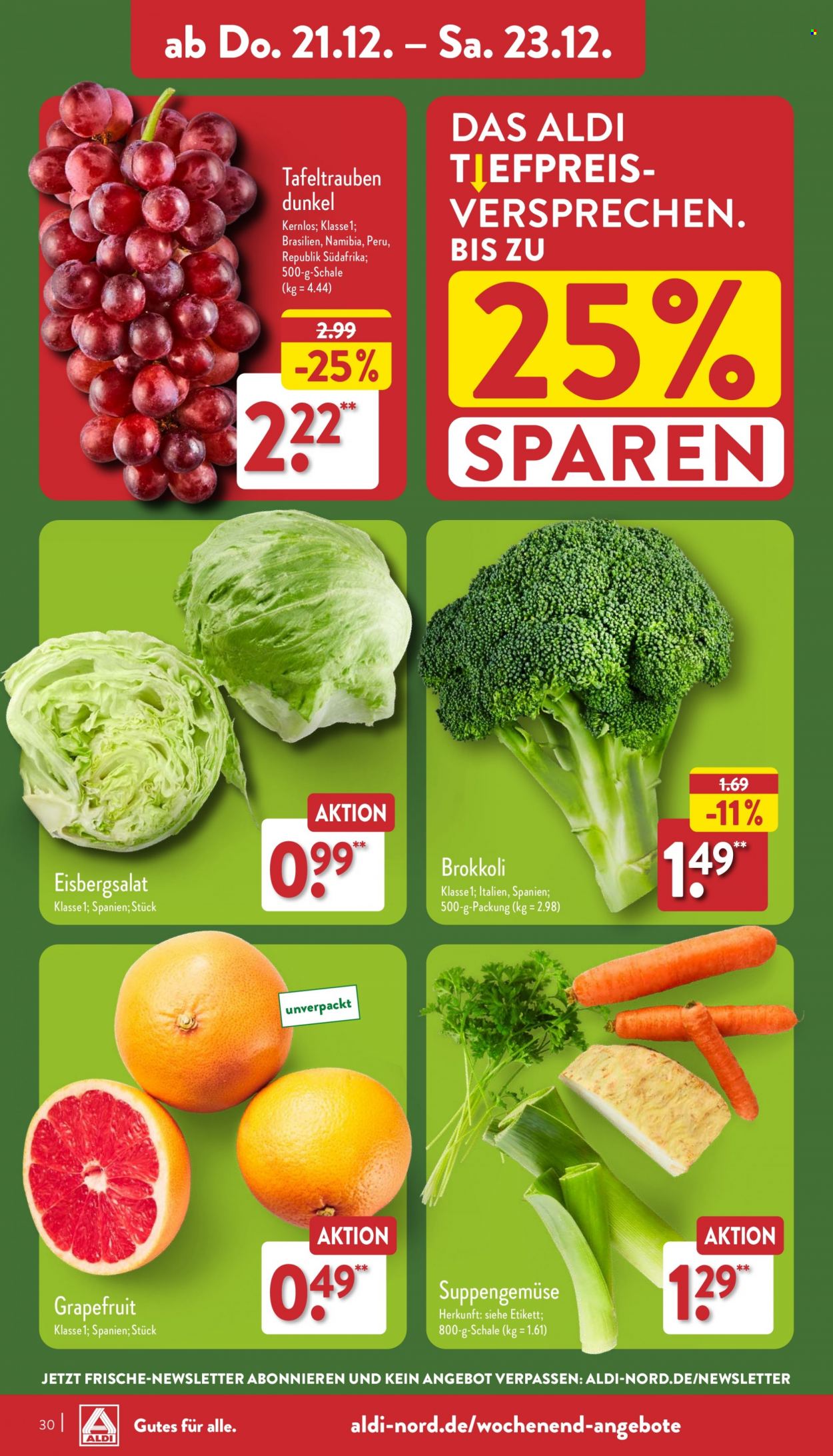 ALDI Nord Prospekte  - 18.12.2023 - 23.12.2023. Seite 30