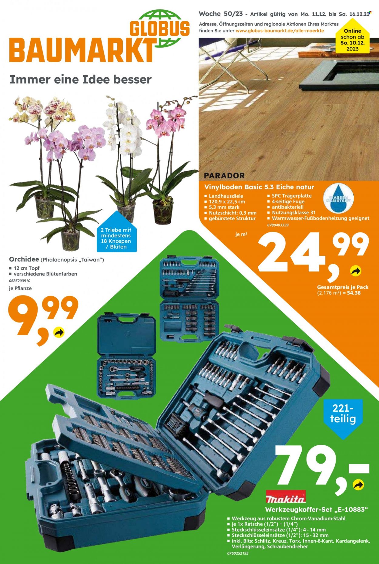 Globus Baumarkt Prospekte  - 11.12.2023 - 16.12.2023. Seite 1
