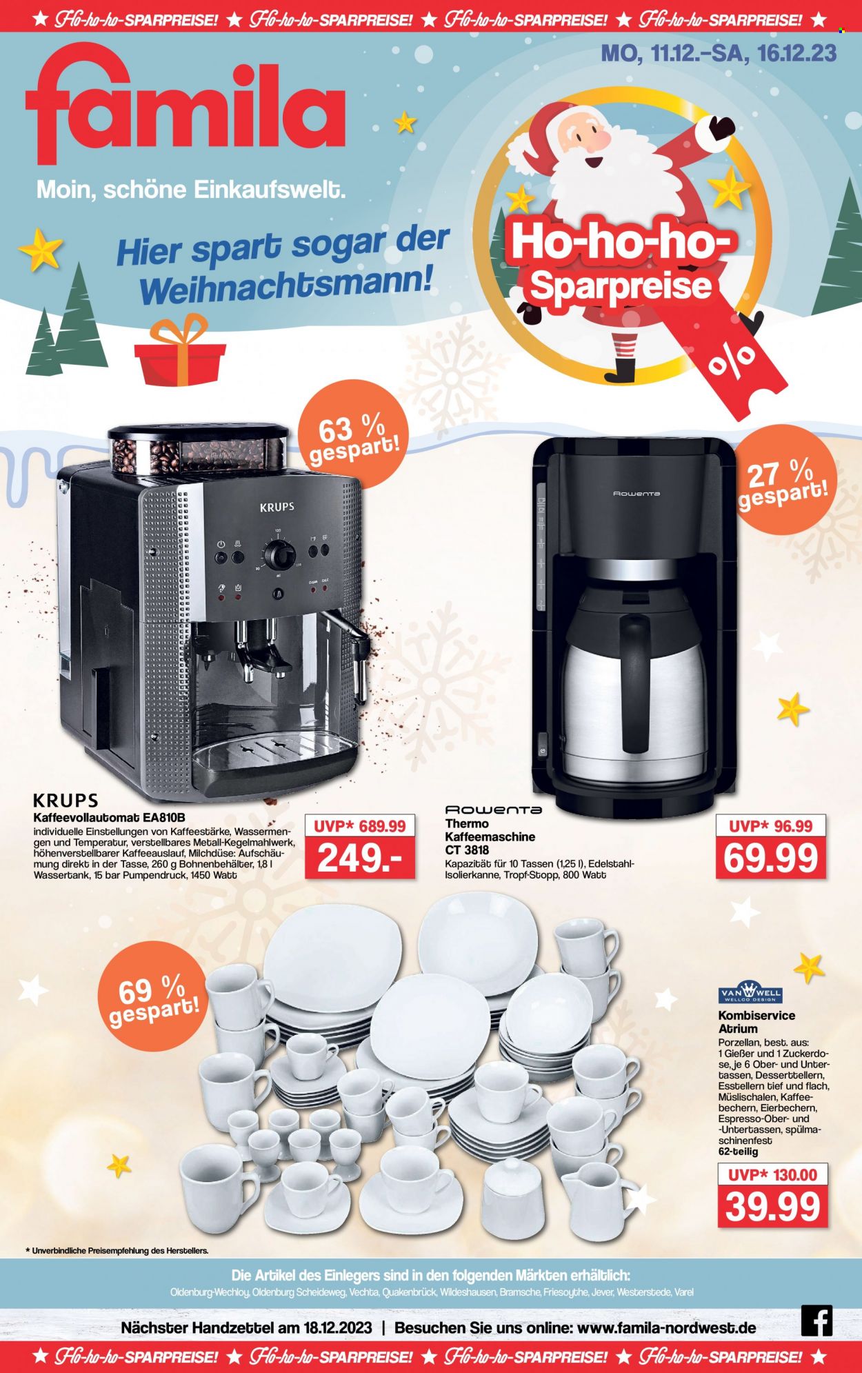 famila Prospekte  - 11.12.2023 - 16.12.2023. Seite 1