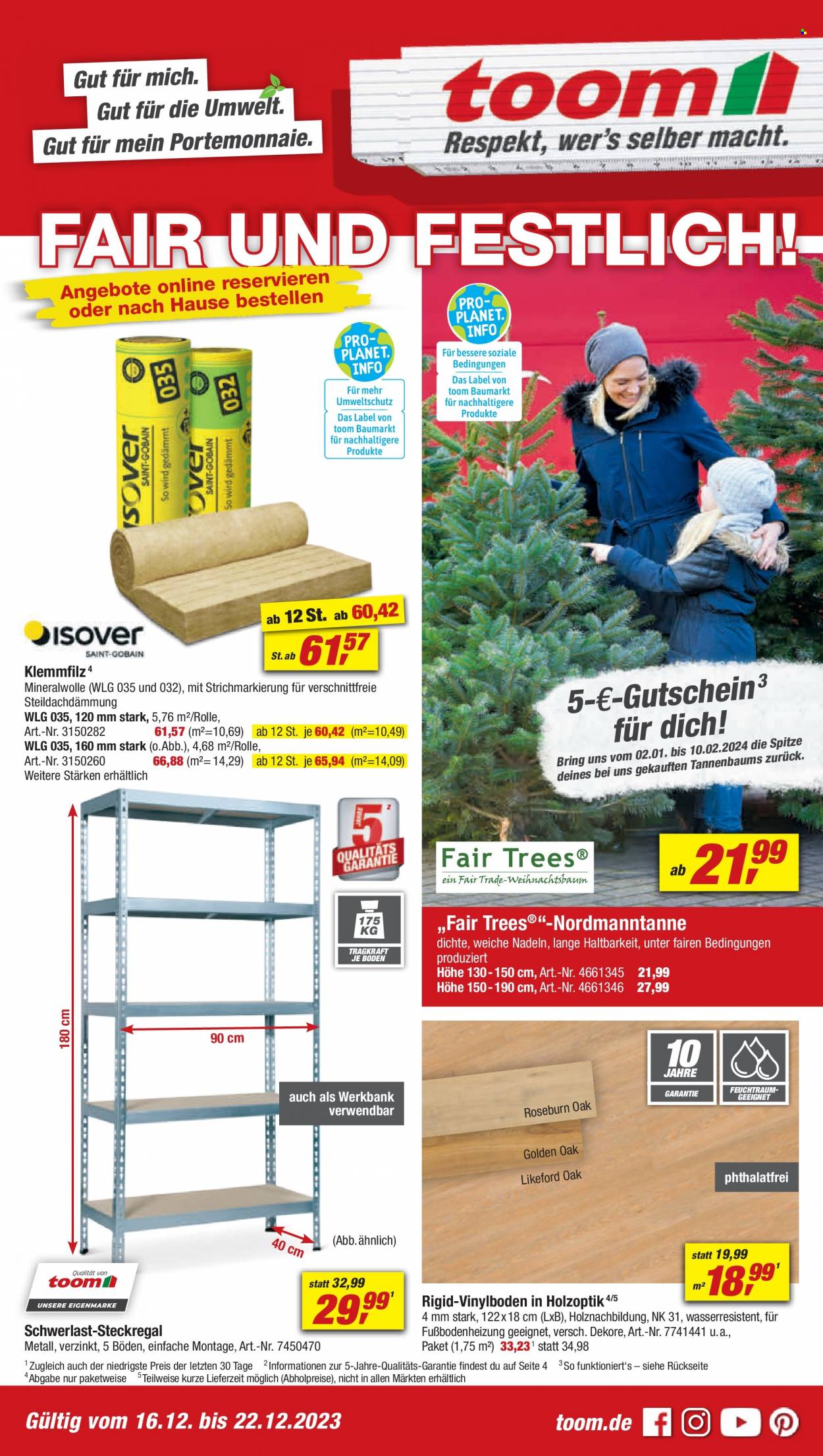 toom Baumarkt Prospekte  - 16.12.2023 - 22.12.2023. Seite 1