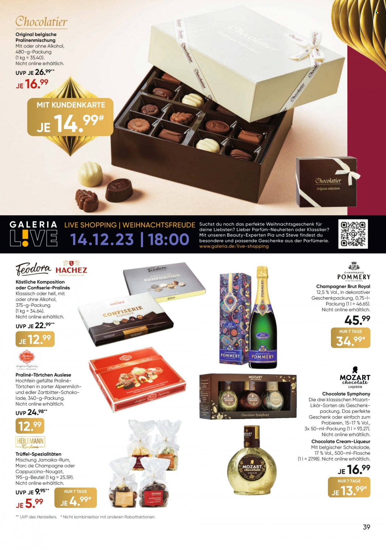 GALERIA Karstadt Kaufhof Prospekte  - 11.12.2023 - 17.12.2023. Seite 39