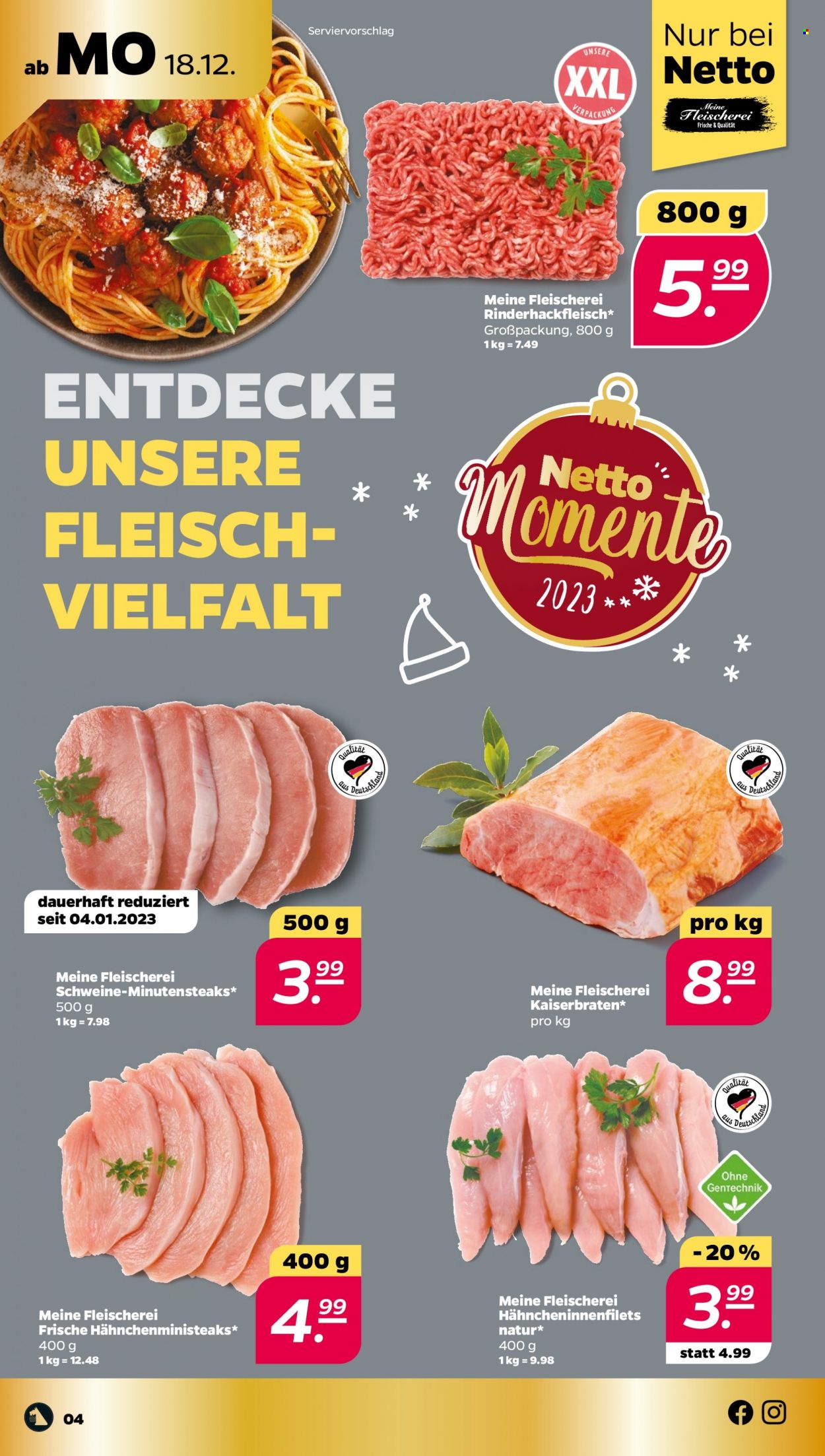 Netto Prospekte  - 18.12.2023 - 23.12.2023. Seite 4