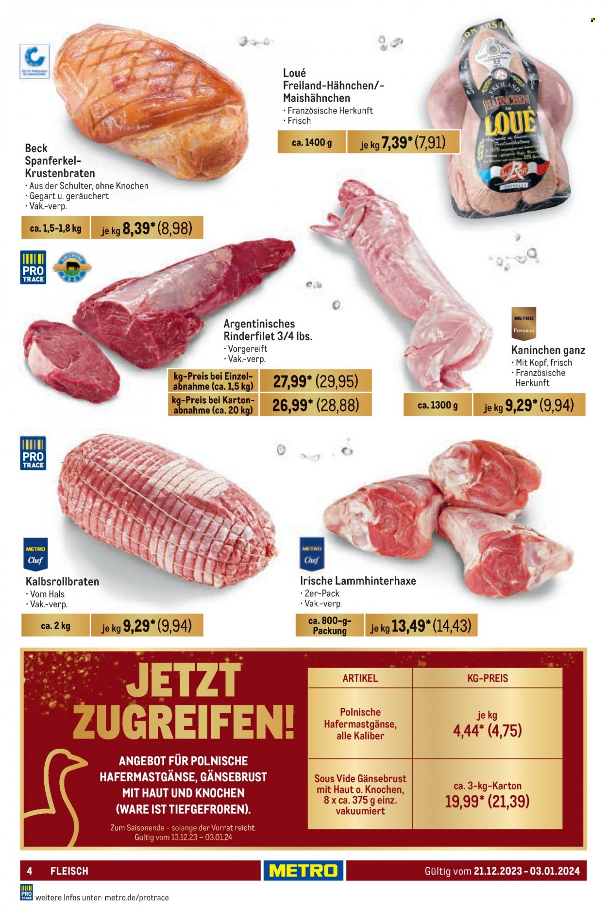 Metro Prospekte  - 21.12.2023 - 3.01.2024. Seite 4