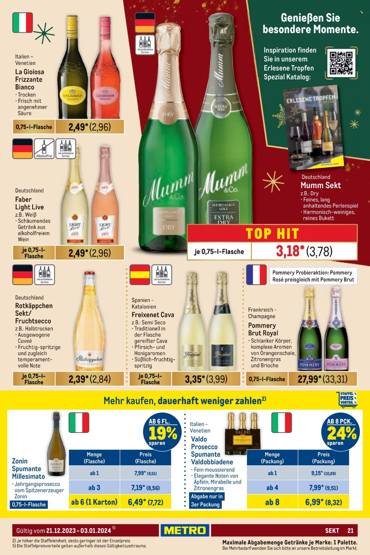 Metro Prospekte  - 21.12.2023 - 3.01.2024. Seite 21