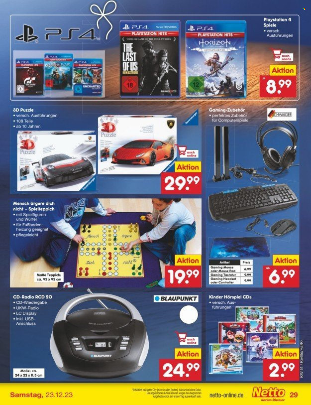 Netto Marken-Discount Prospekte  - 18.12.2023 - 23.12.2023. Seite 33