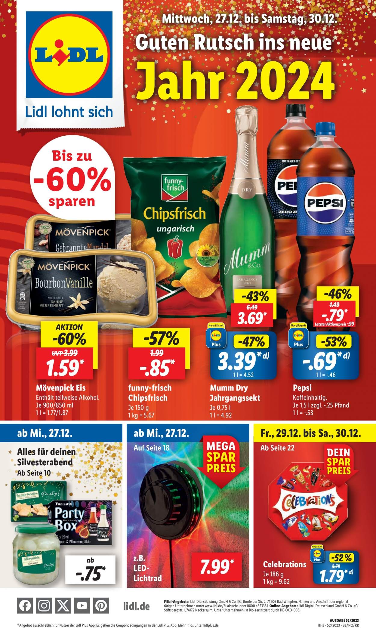 Lidl Prospekte  - 27.12.2023 - 30.12.2023. Seite 1