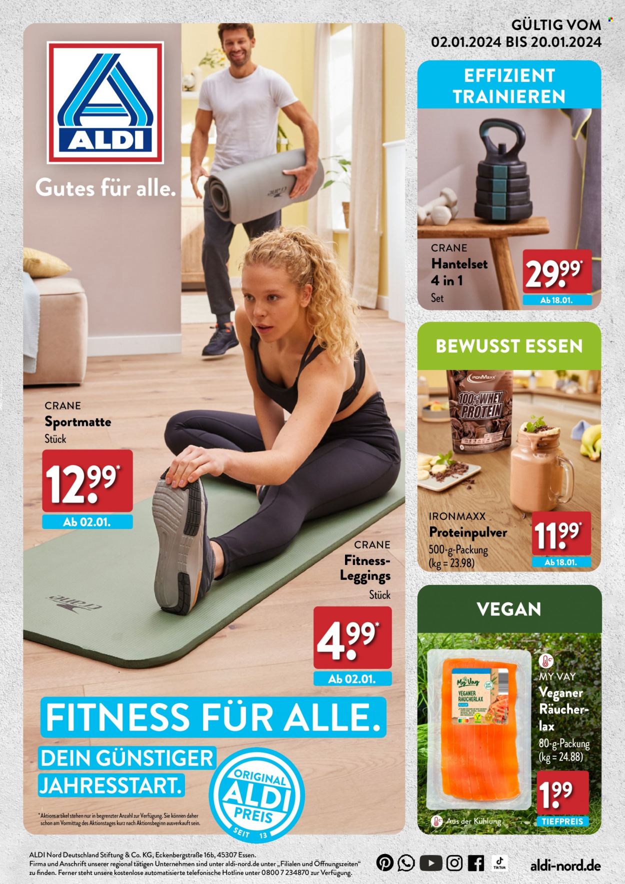 ALDI Nord Prospekte  - 2.01.2024 - 20.01.2024. Seite 1