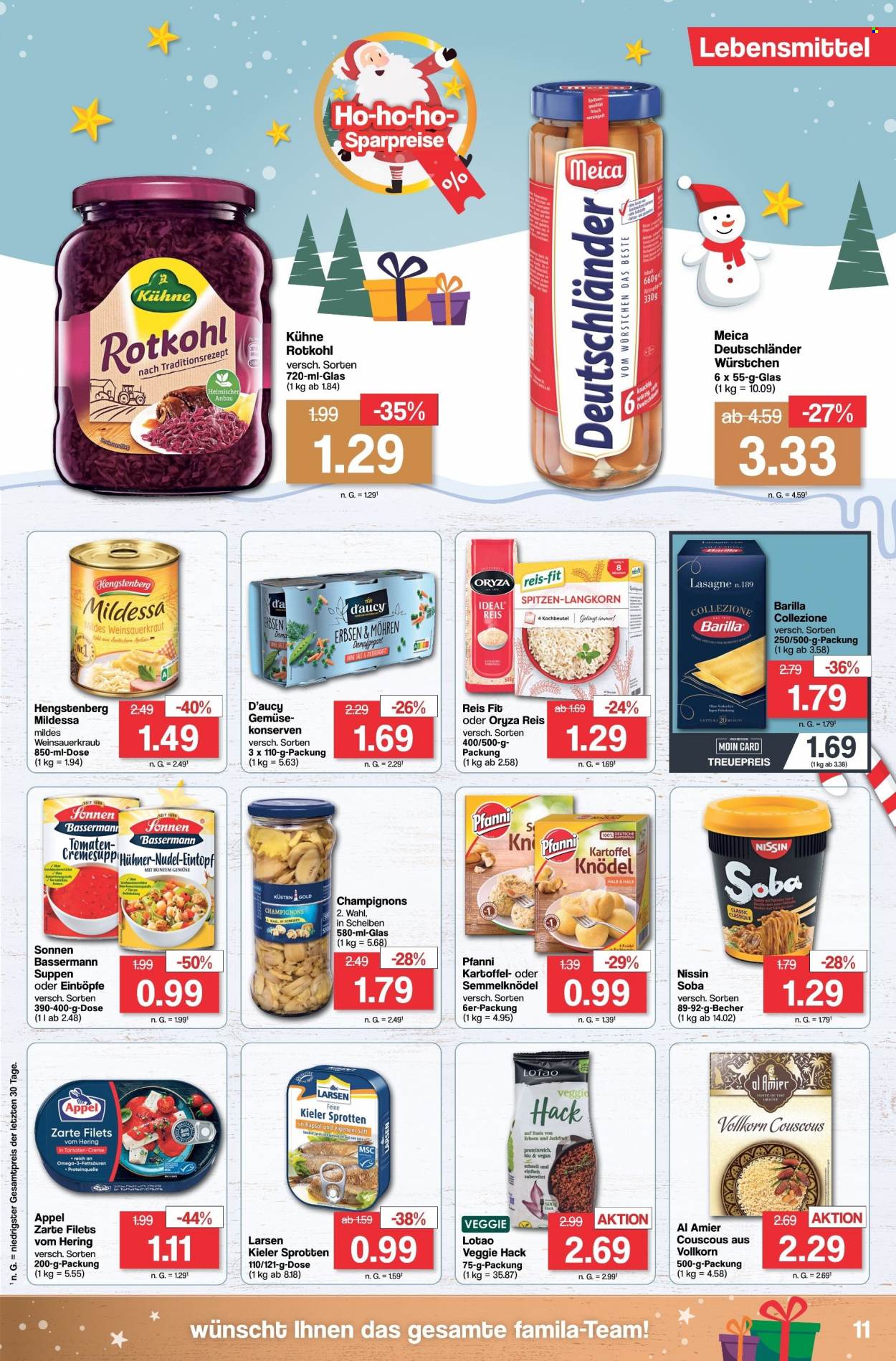 famila Prospekte  - 18.12.2023 - 23.12.2023. Seite 11