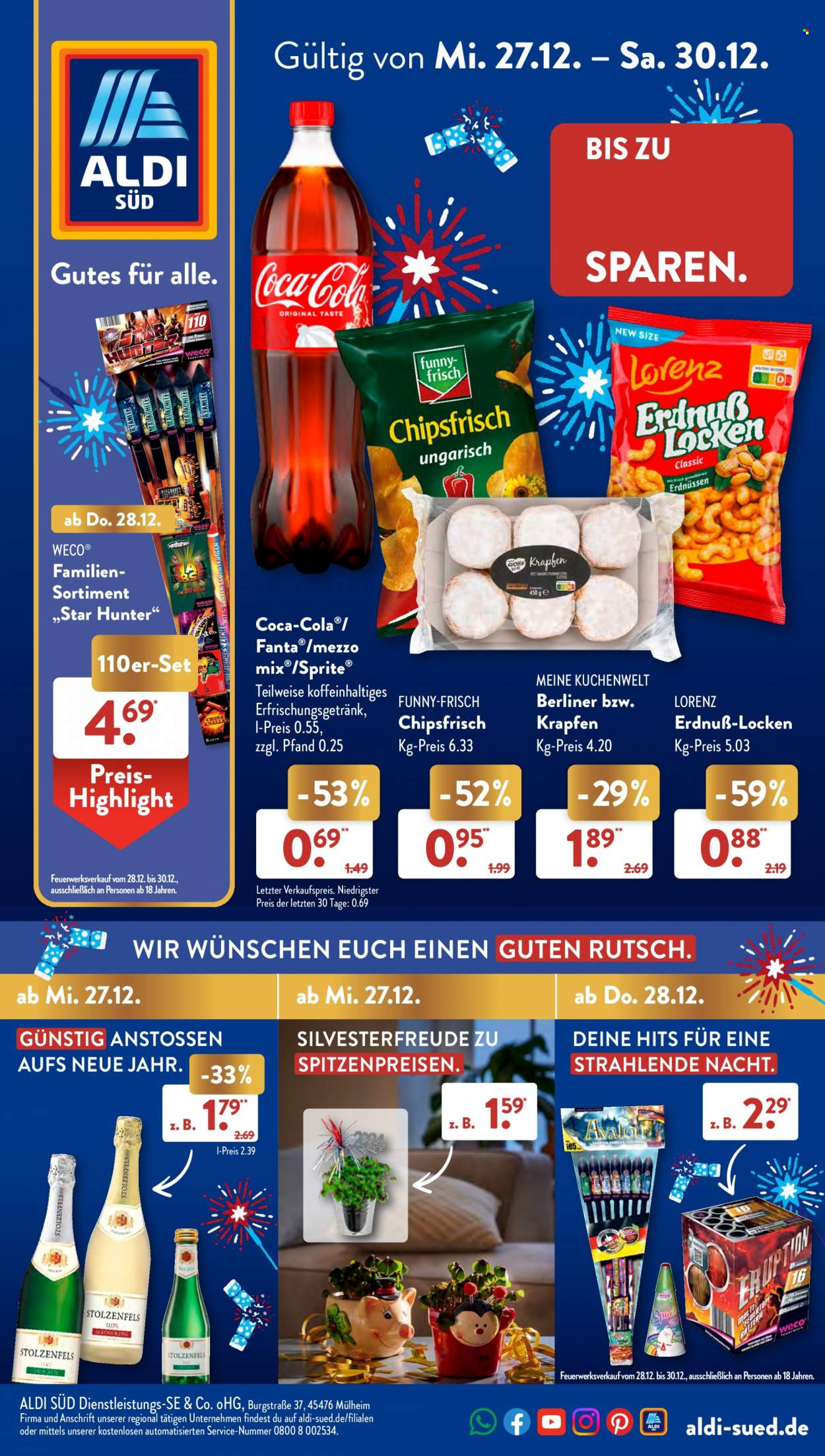 ALDI SÜD Prospekte  - 27.12.2023 - 30.12.2023. Seite 1