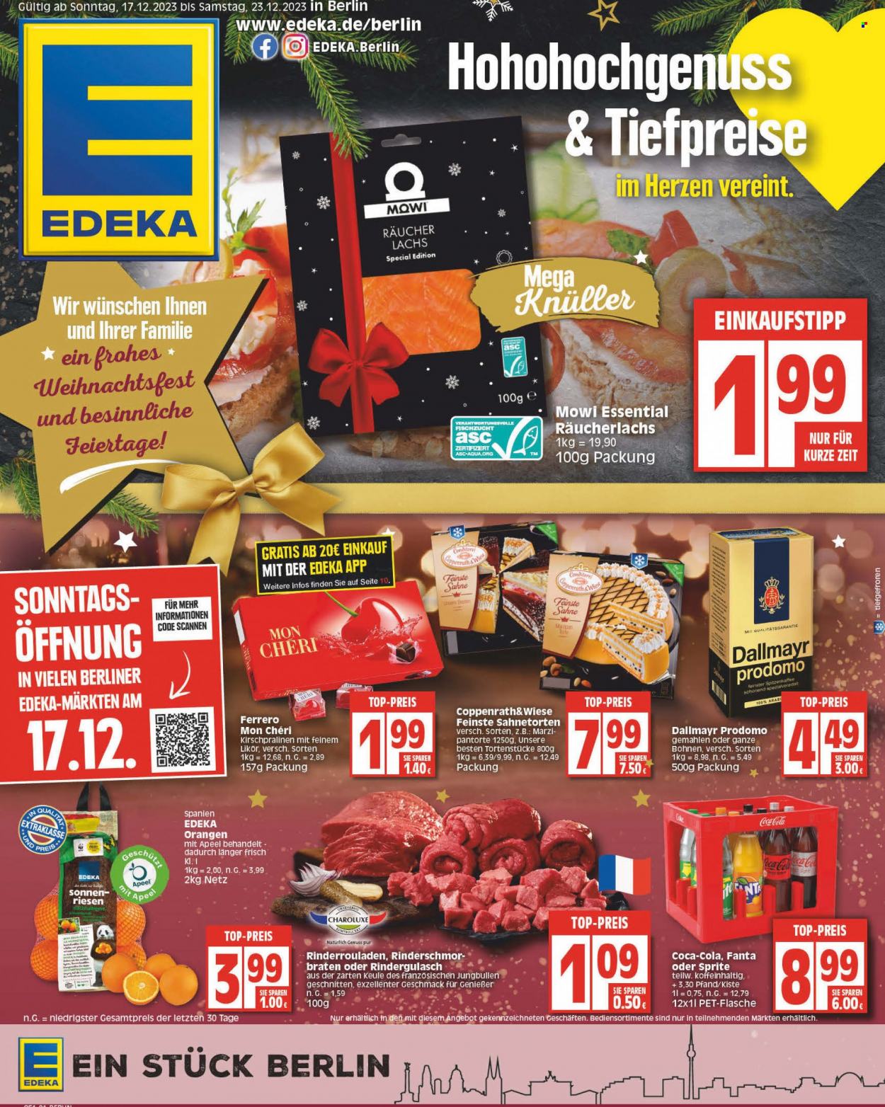 Edeka Prospekte  - 18.12.2023 - 23.12.2023. Seite 1