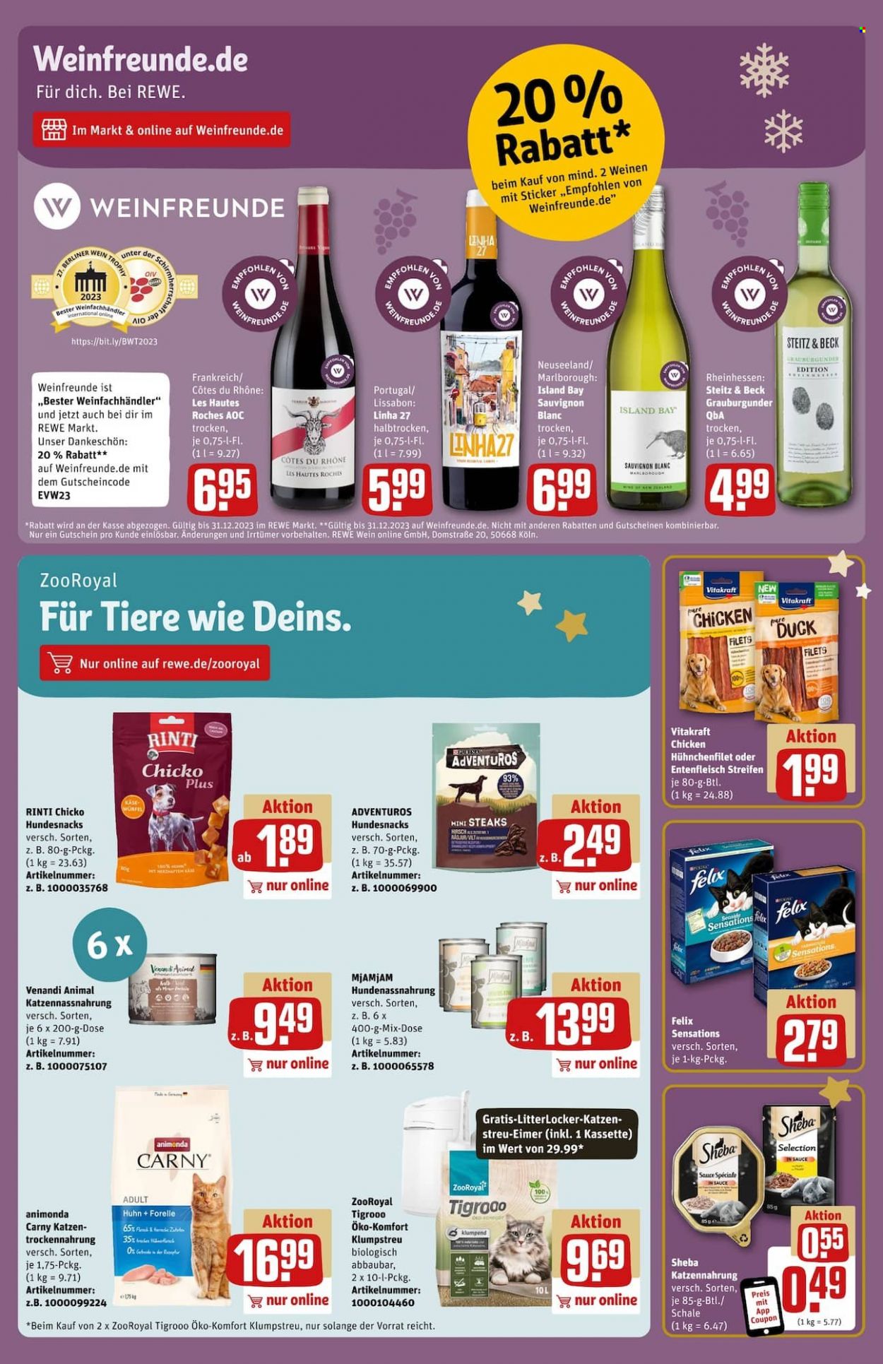 REWE Prospekte  - 18.12.2023 - 23.12.2023. Seite 25