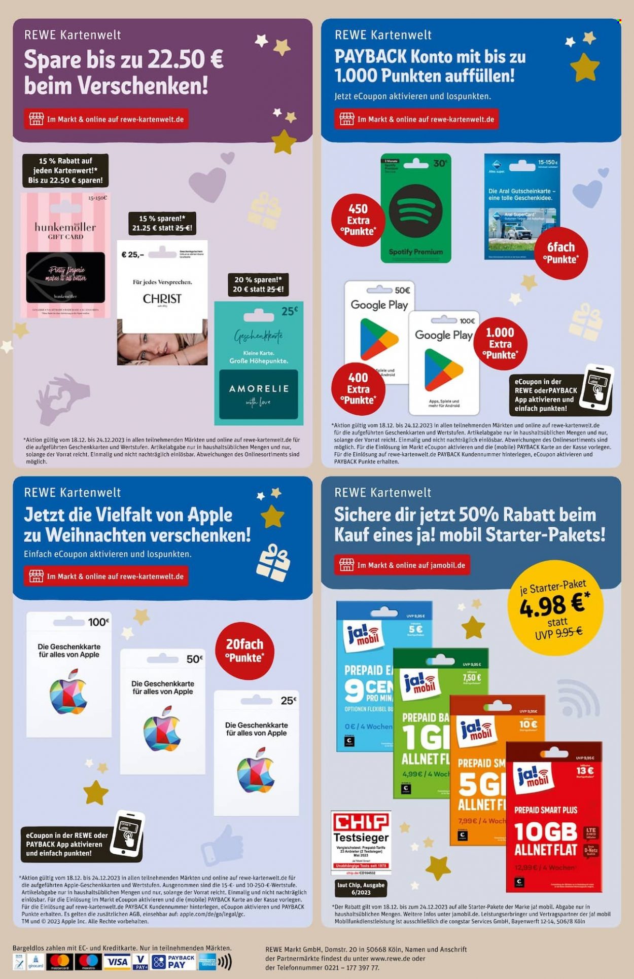 REWE Prospekte  - 18.12.2023 - 23.12.2023. Seite 28