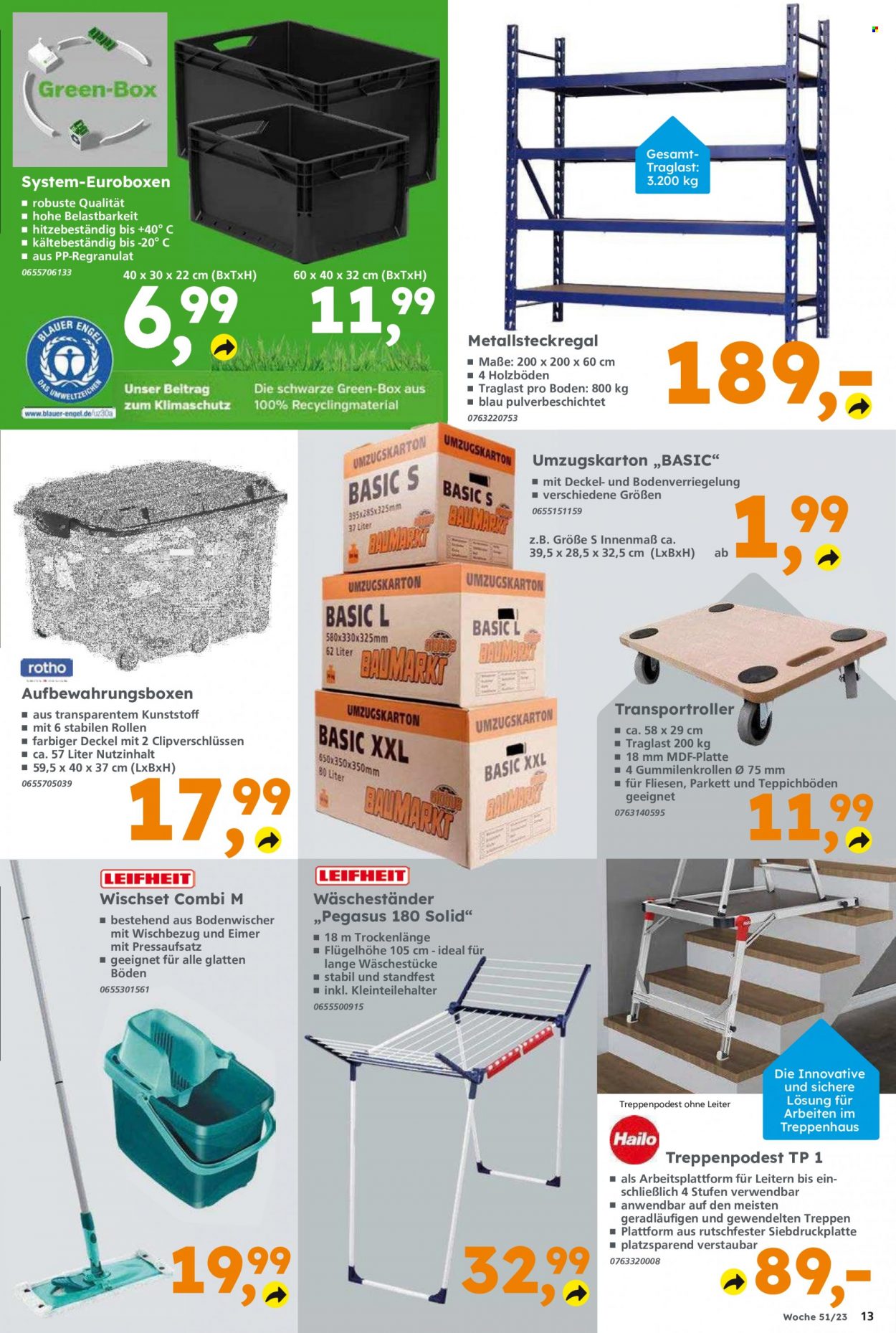 Globus Baumarkt Prospekte  - 18.12.2023 - 23.12.2023. Seite 13