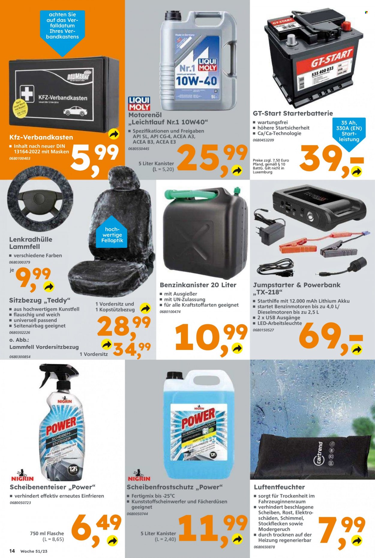 Globus Baumarkt Prospekte  - 18.12.2023 - 23.12.2023. Seite 14