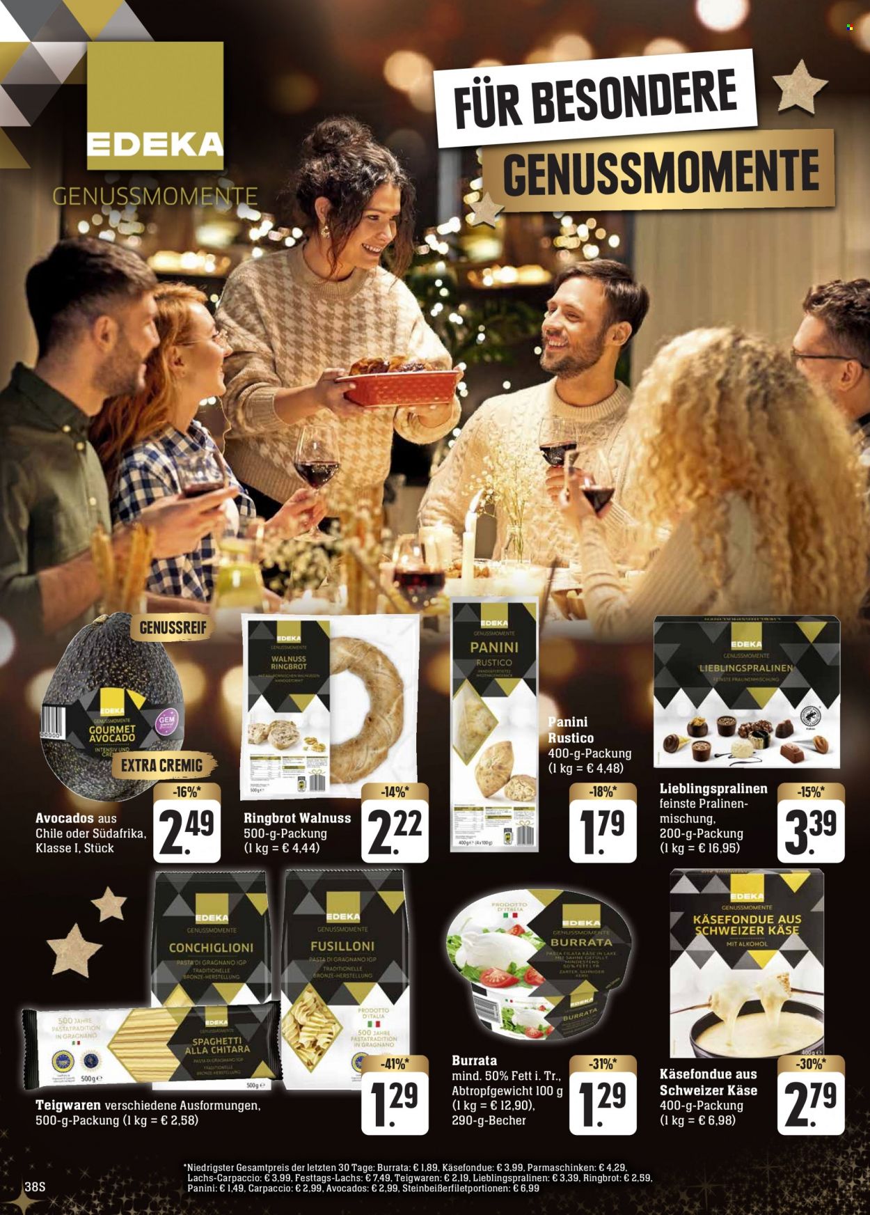 Edeka Prospekte  - 18.12.2023 - 23.12.2023. Seite 38