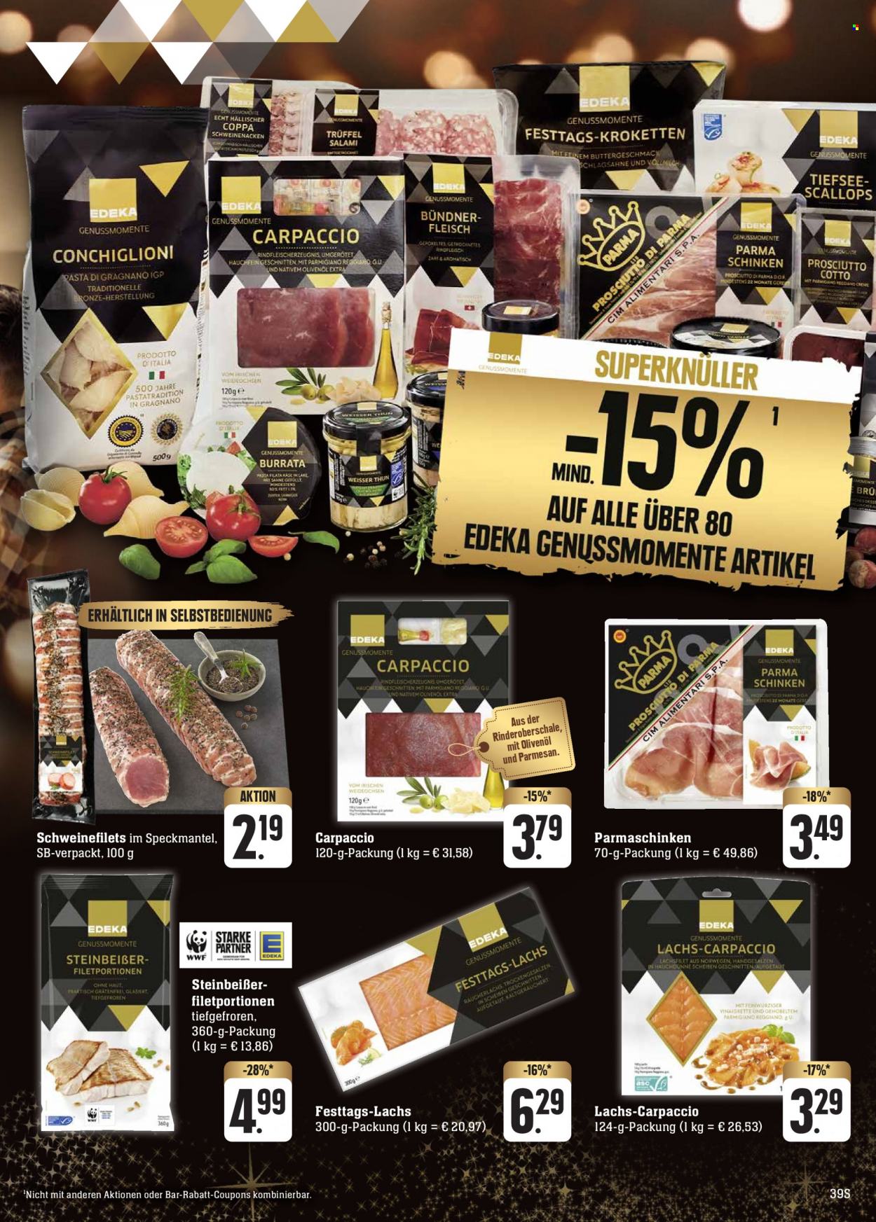 Edeka Prospekte  - 18.12.2023 - 23.12.2023. Seite 39
