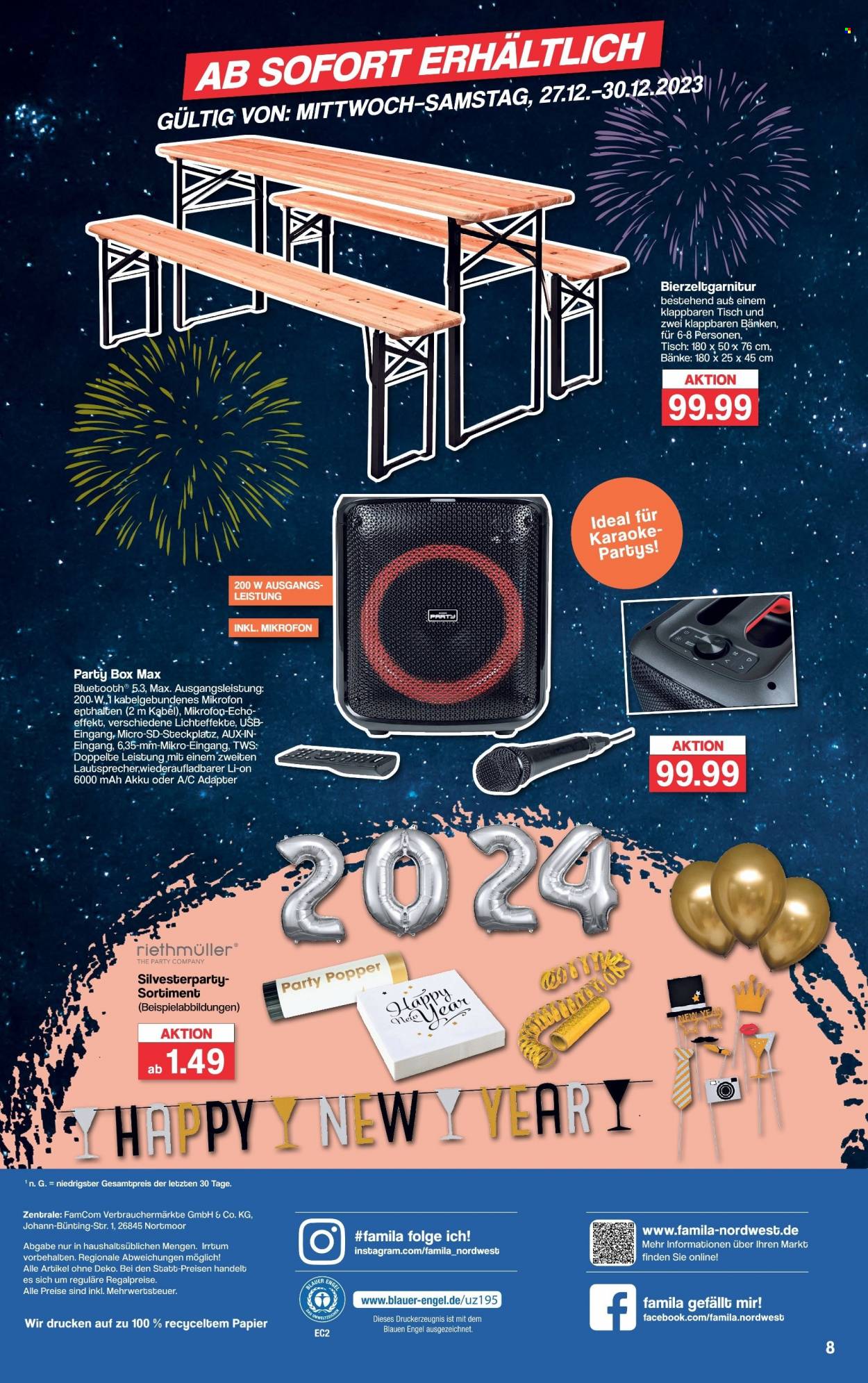 famila Prospekte  - 28.12.2023 - 30.12.2023. Seite 8