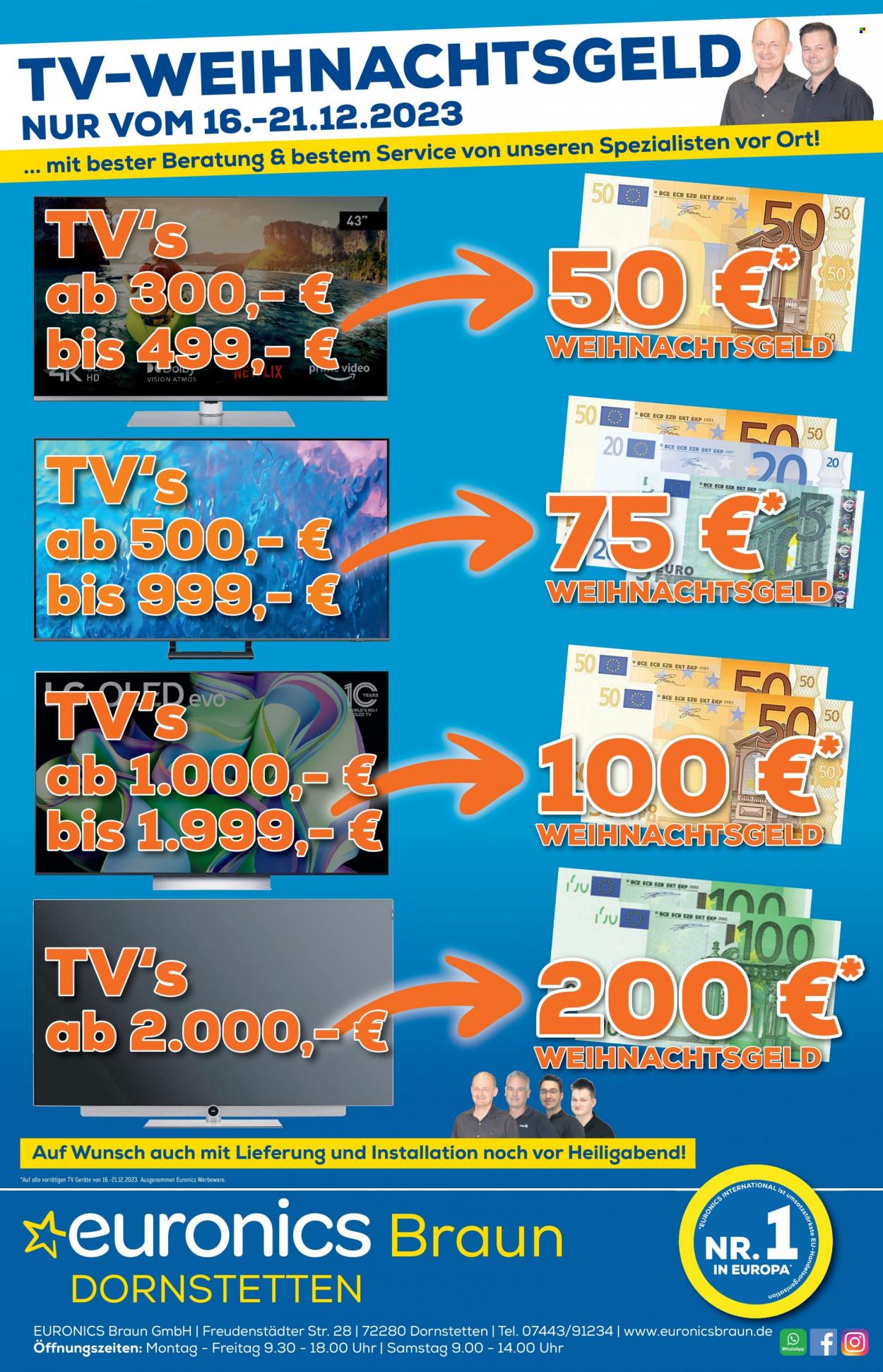 Euronics Prospekte  - 16.12.2023 - 21.12.2023. Seite 1