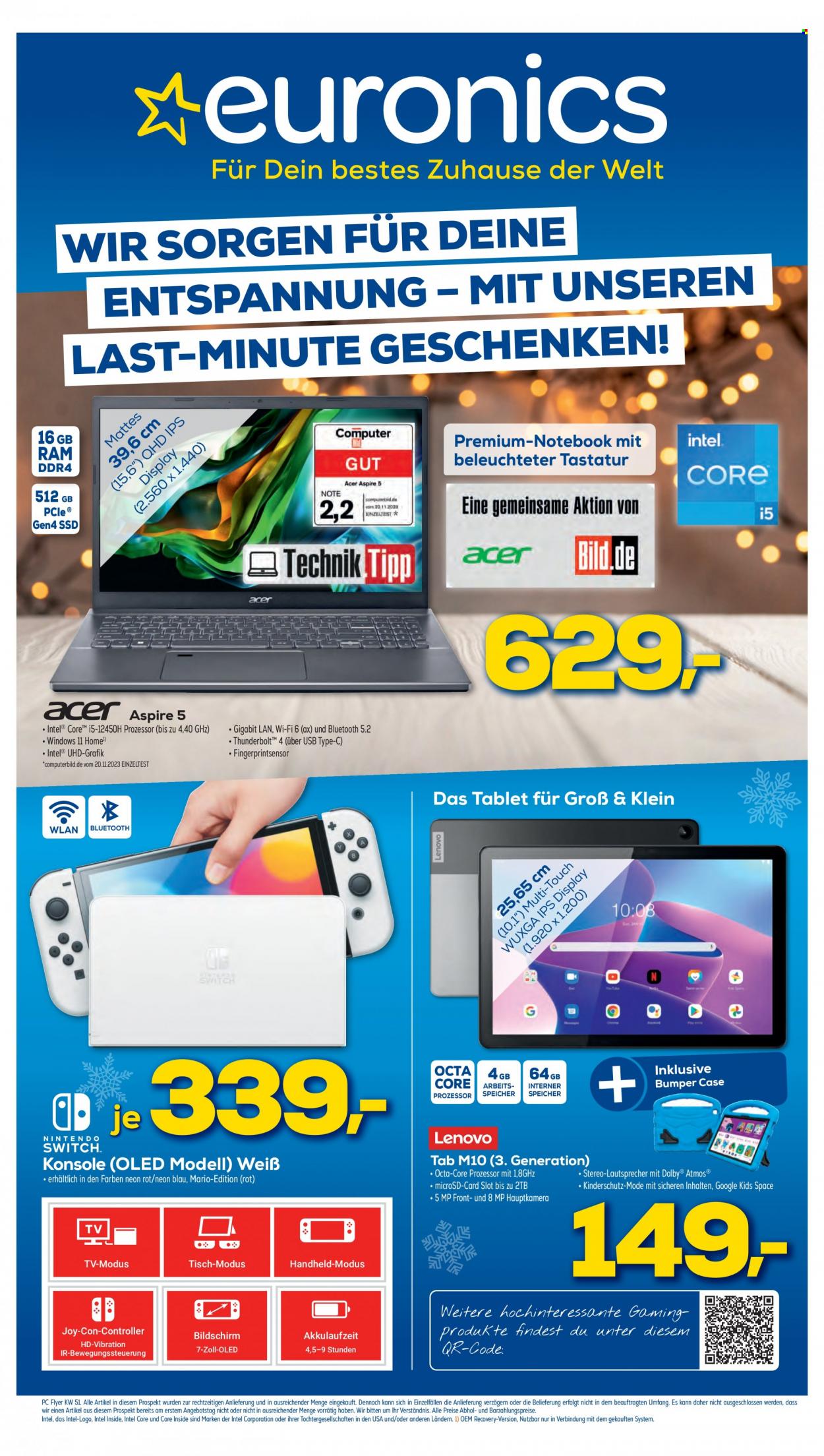 Euronics Prospekte  - 20.12.2023 - 27.12.2023. Seite 1