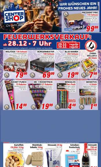 Prospekte CENTERSHOP - 27.12.2023 - 30.12.2023.