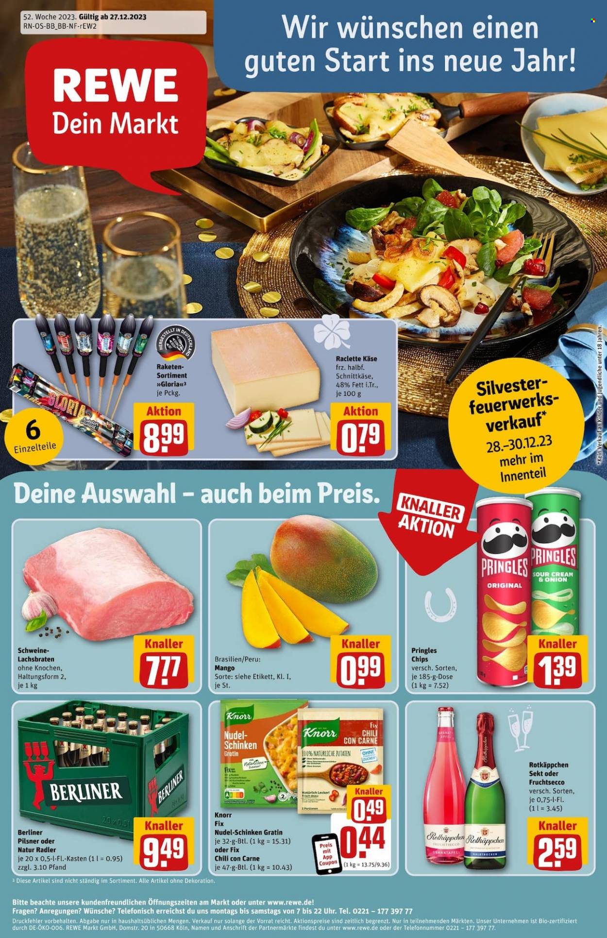 REWE Prospekte  - 27.12.2023 - 30.12.2023. Seite 1