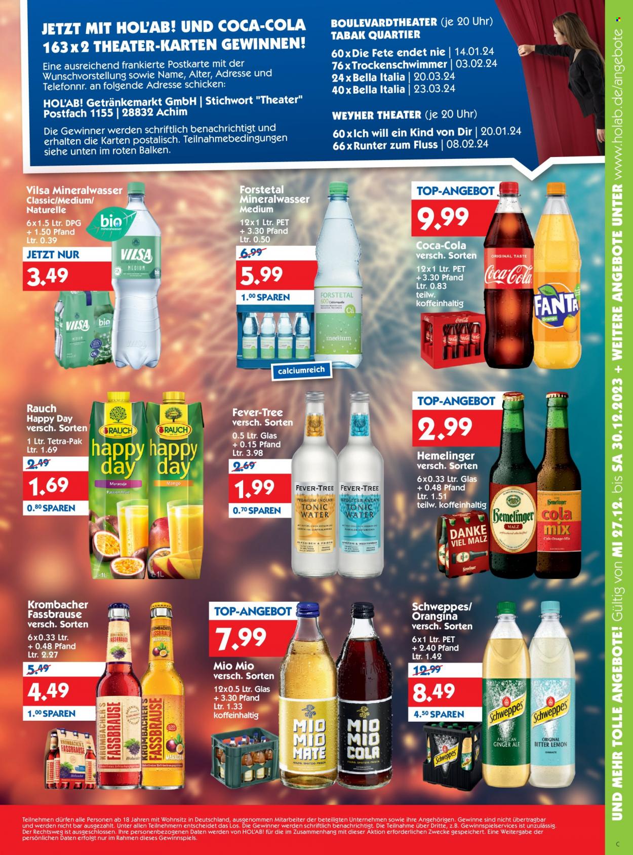 Hol'ab! Getränkemarkt Prospekte  - 27.12.2023 - 30.12.2023. Seite 3