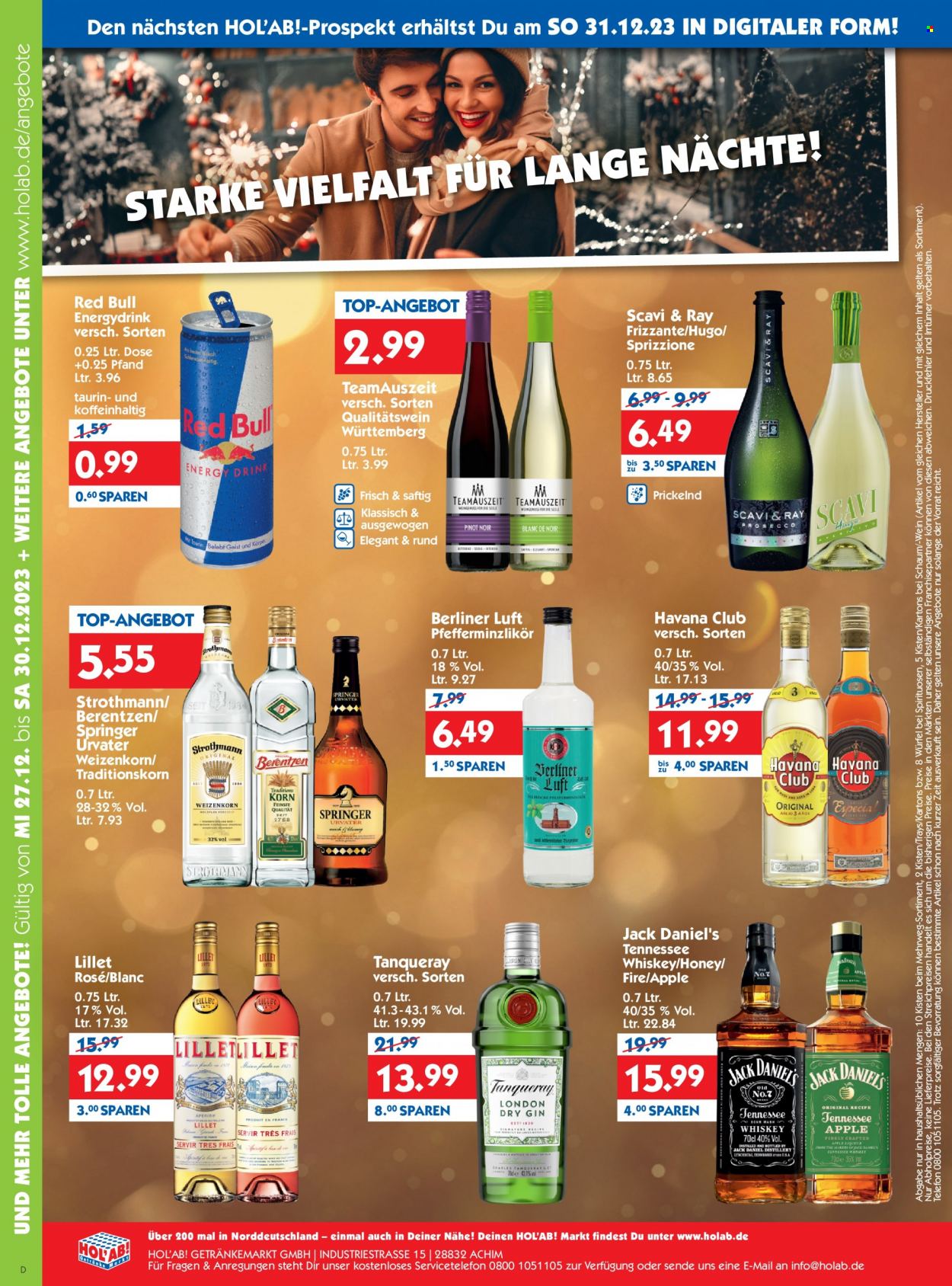 Hol'ab! Getränkemarkt Prospekte  - 27.12.2023 - 30.12.2023. Seite 4