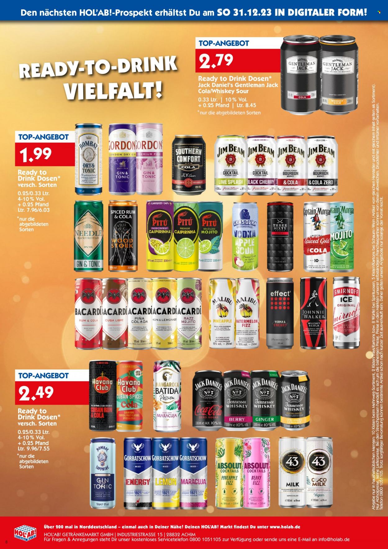 Hol'ab! Getränkemarkt Prospekte  - 27.12.2023 - 30.12.2023. Seite 12