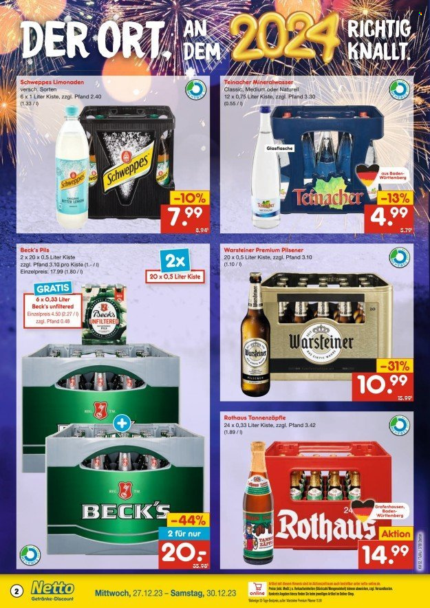 Netto Marken-Discount Prospekte  - 27.12.2023 - 30.12.2023. Seite 2