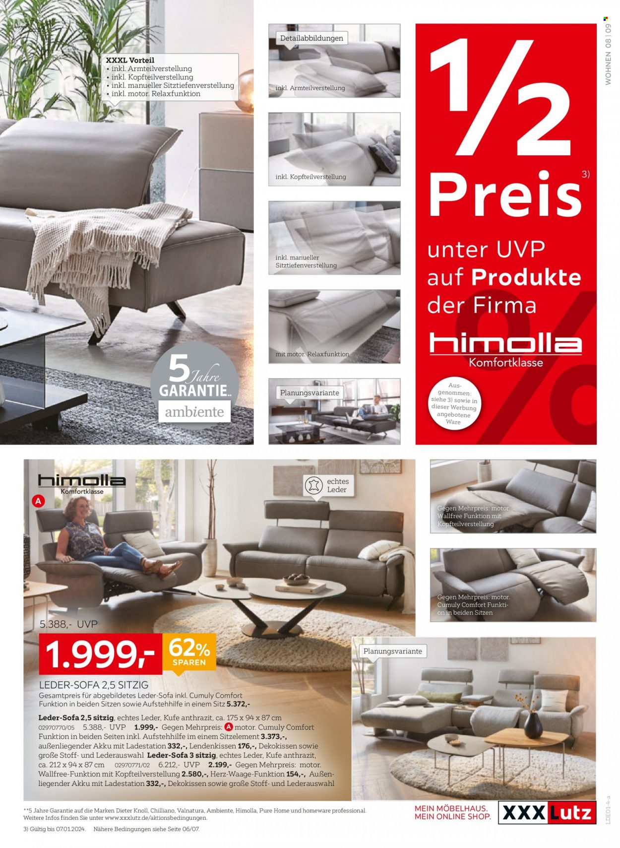 XXXLutz Prospekte  - 24.12.2023 - 7.01.2024. Seite 9