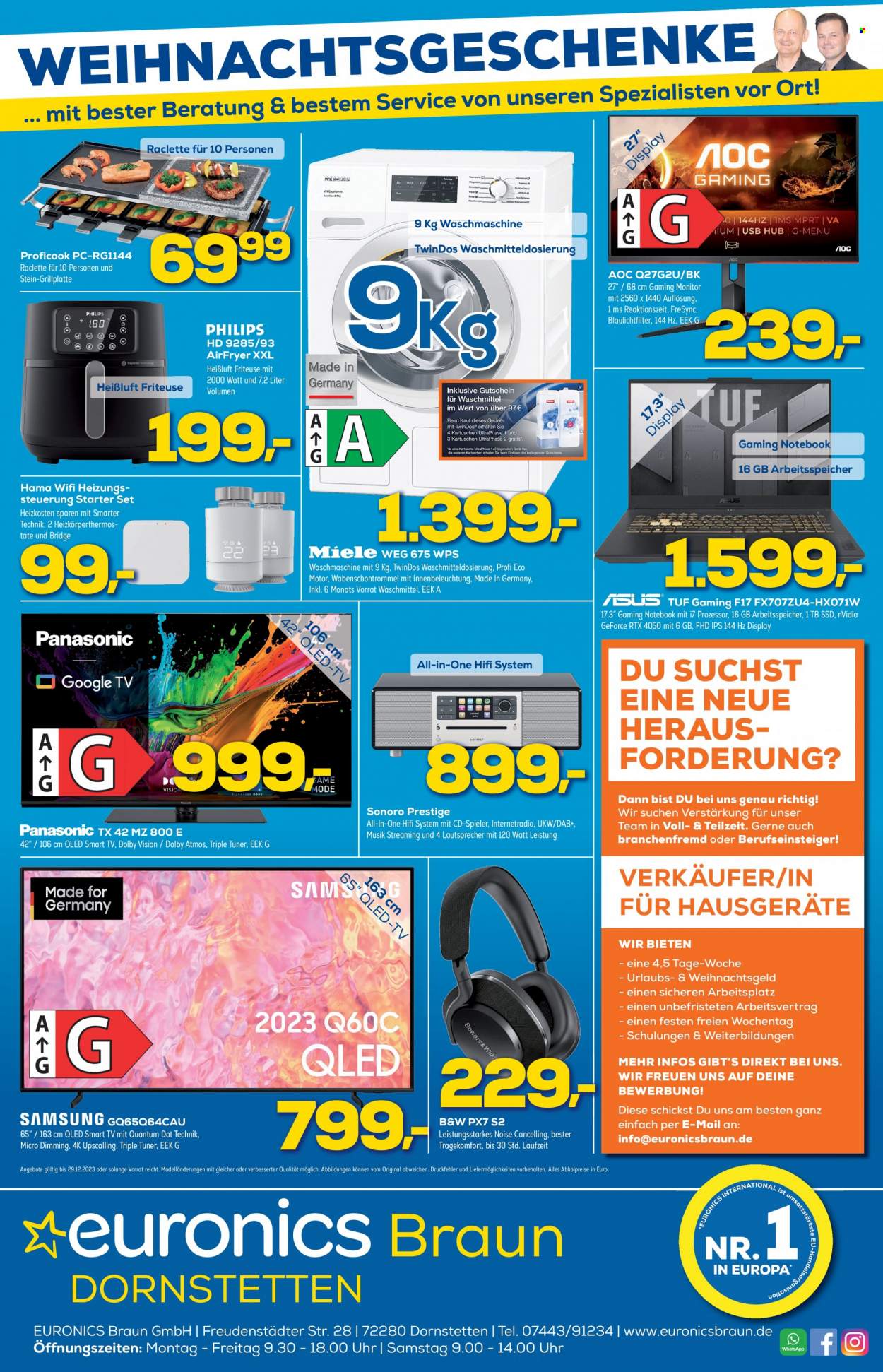 Euronics Prospekte  - 25.12.2023 - 29.12.2023. Seite 1