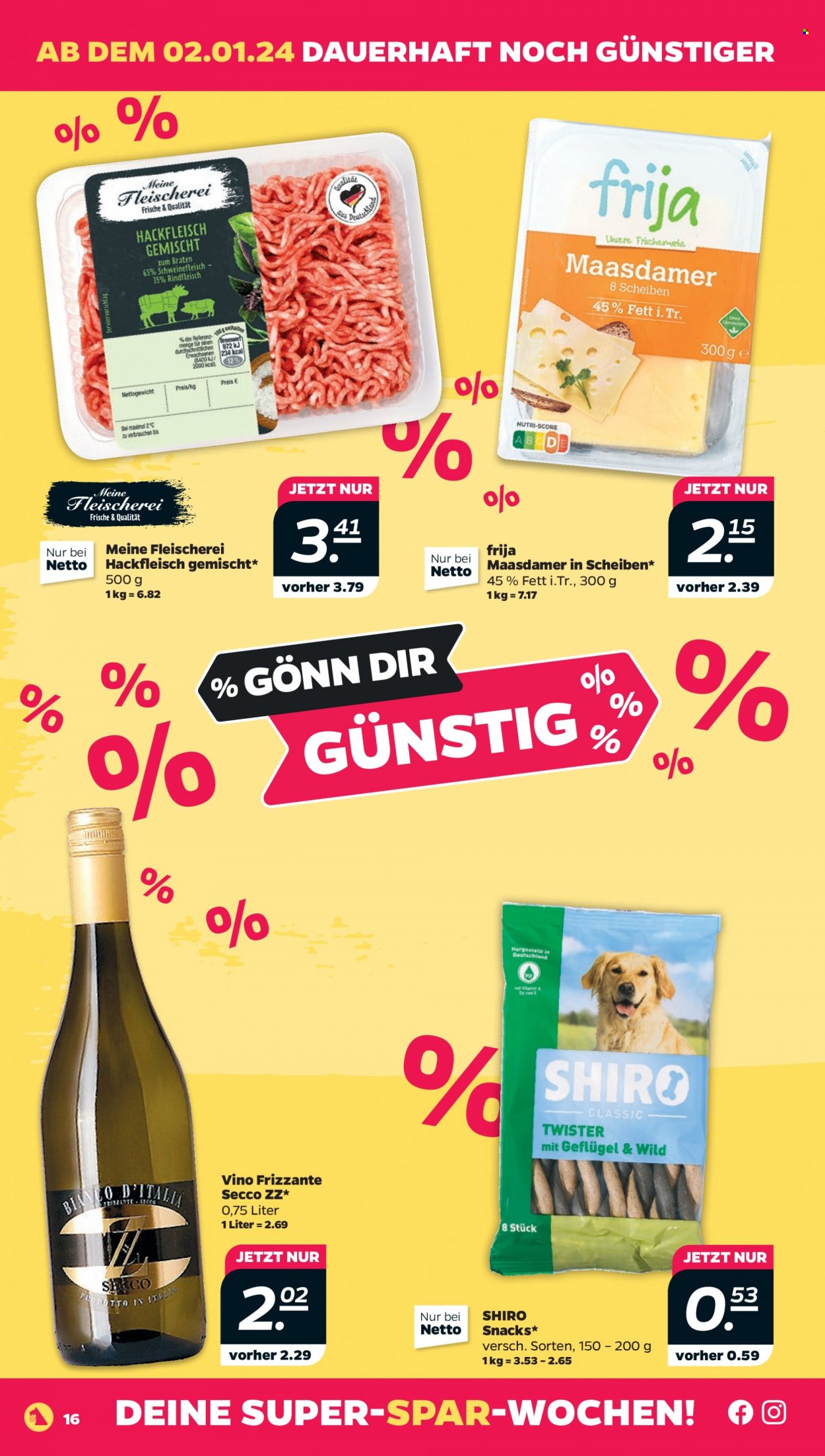 Netto Prospekte  - 2.01.2024 - 6.01.2024. Seite 16