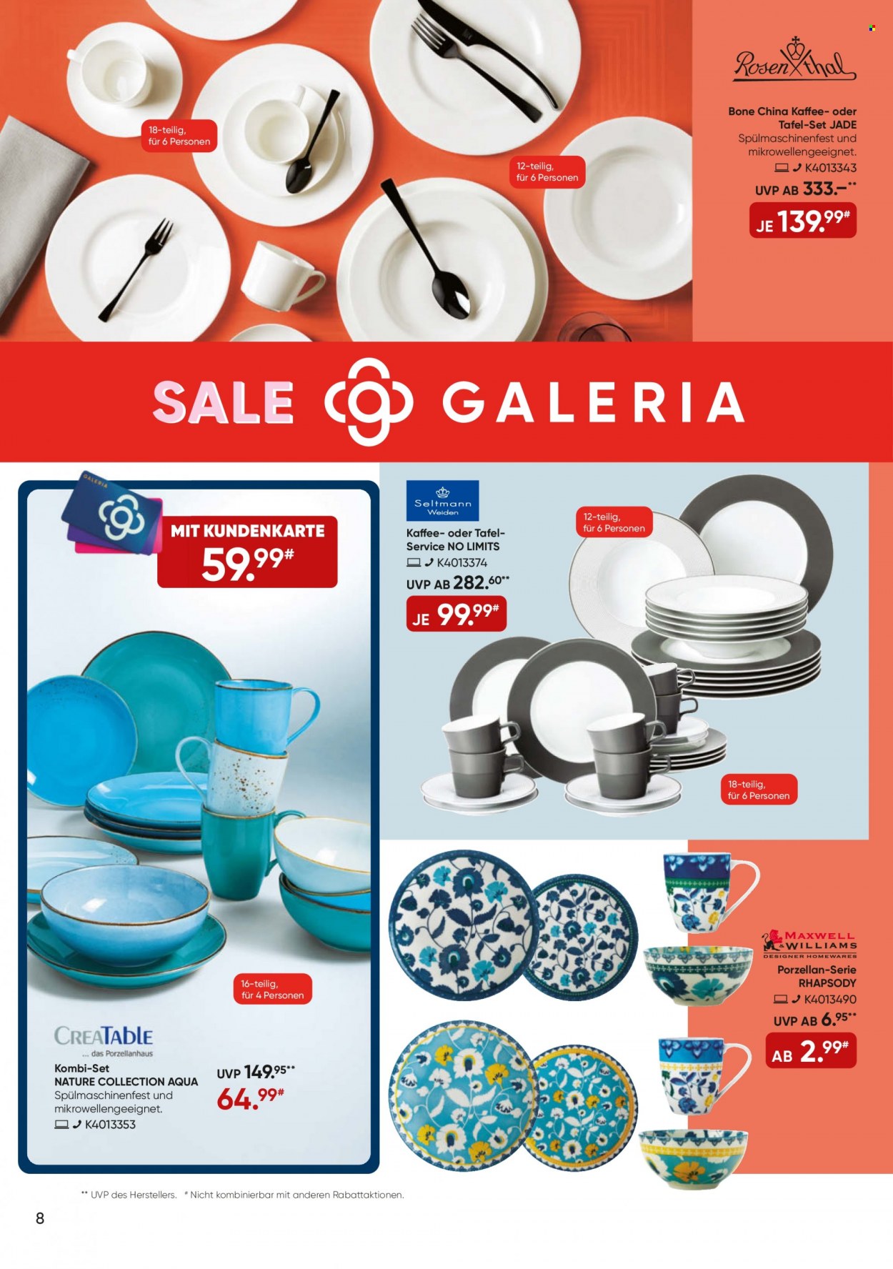 GALERIA Karstadt Kaufhof Prospekte  - 27.12.2023 - 2.01.2024. Seite 8