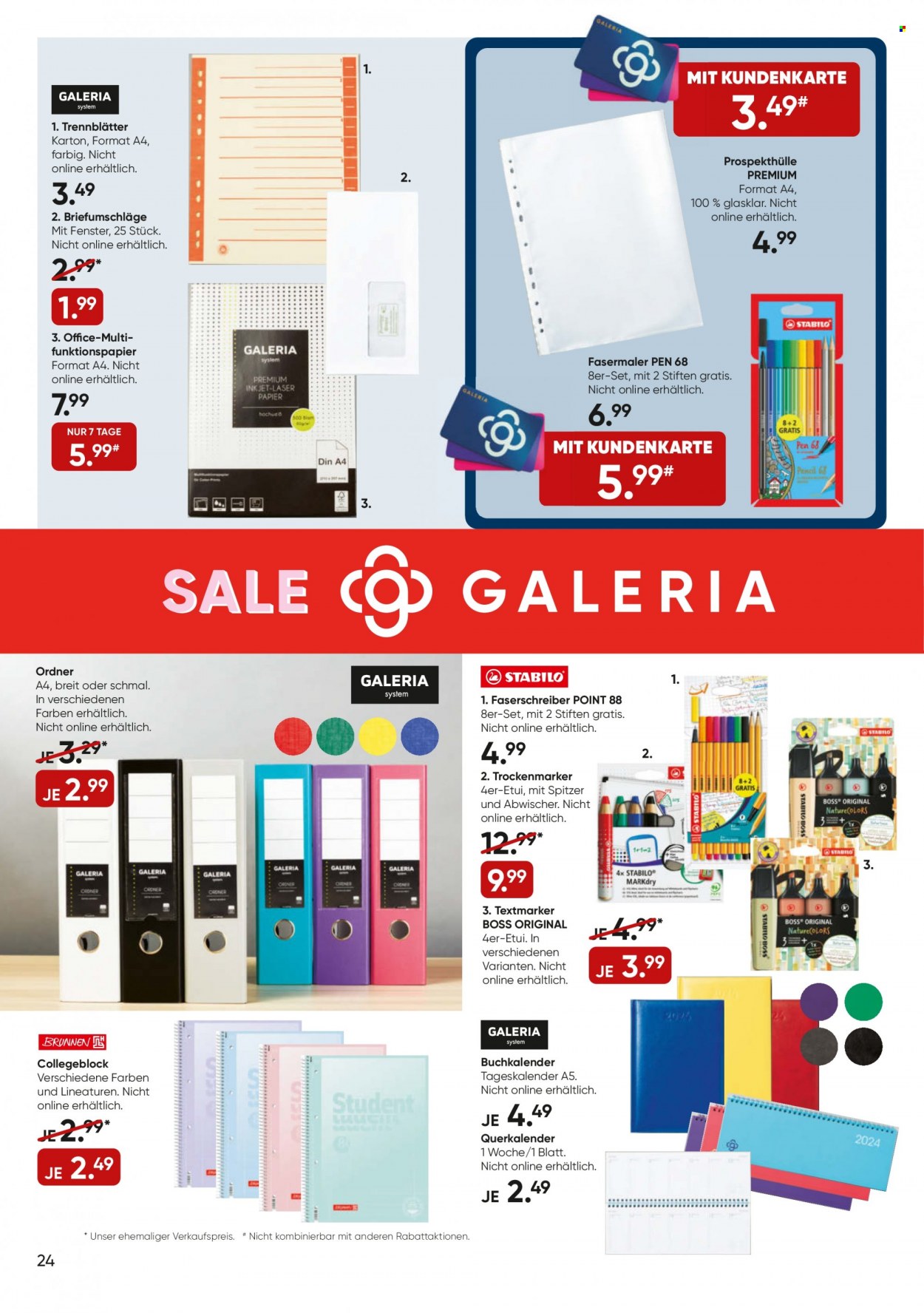 GALERIA Karstadt Kaufhof Prospekte  - 27.12.2023 - 2.01.2024. Seite 24