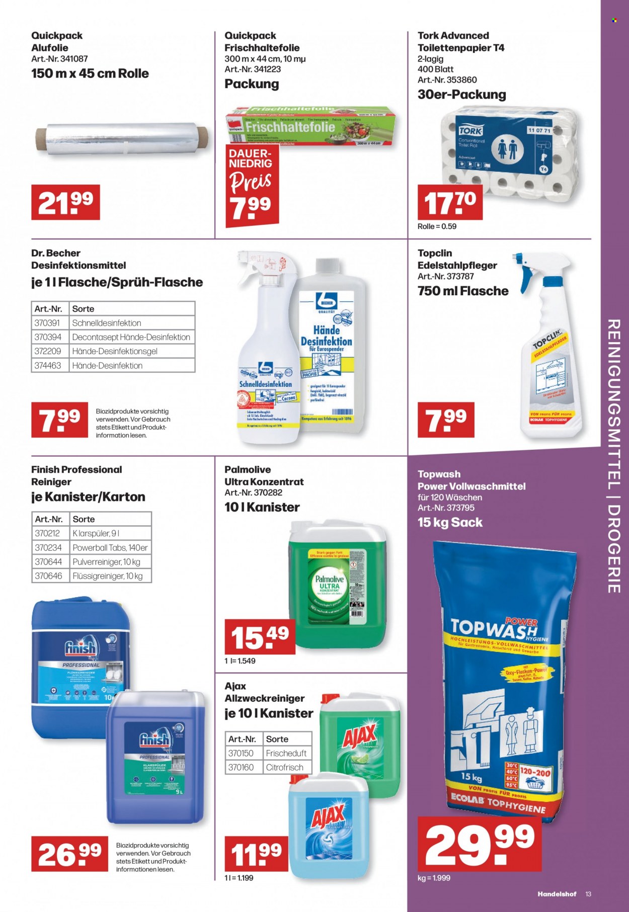 Handelshof Prospekte  - 1.01.2024 - 31.01.2024. Seite 13