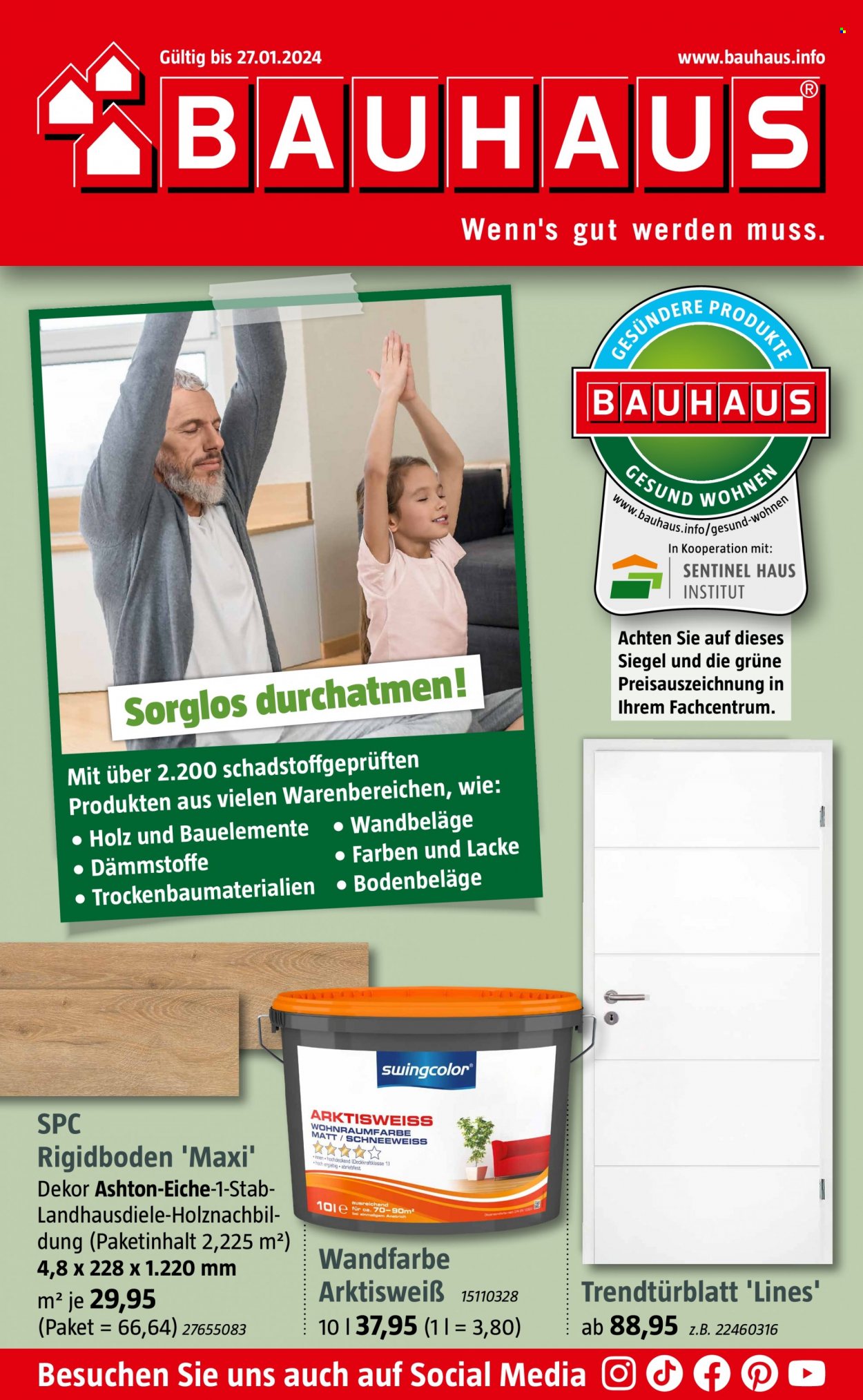 Bauhaus Prospekte  - 1.01.2024 - 27.01.2024. Seite 1