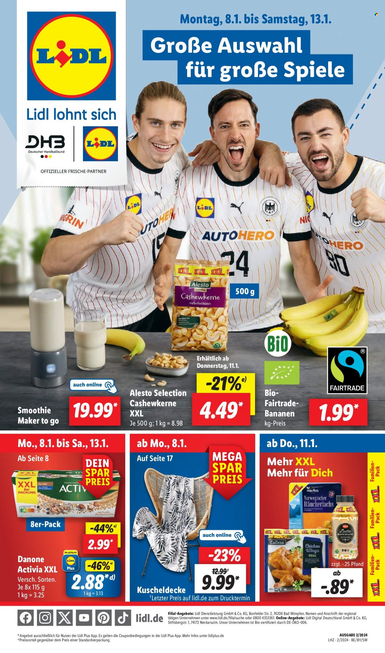 Lidl Prospekte  - 8.01.2024 - 13.01.2024. Seite 1