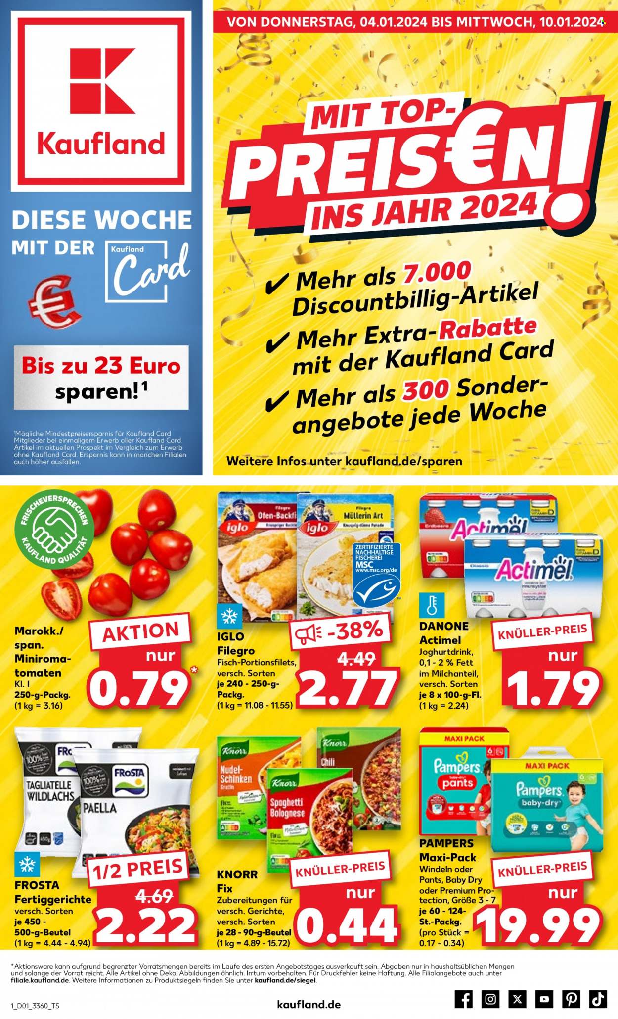 Kaufland Prospekte  - 4.01.2024 - 10.01.2024. Seite 1